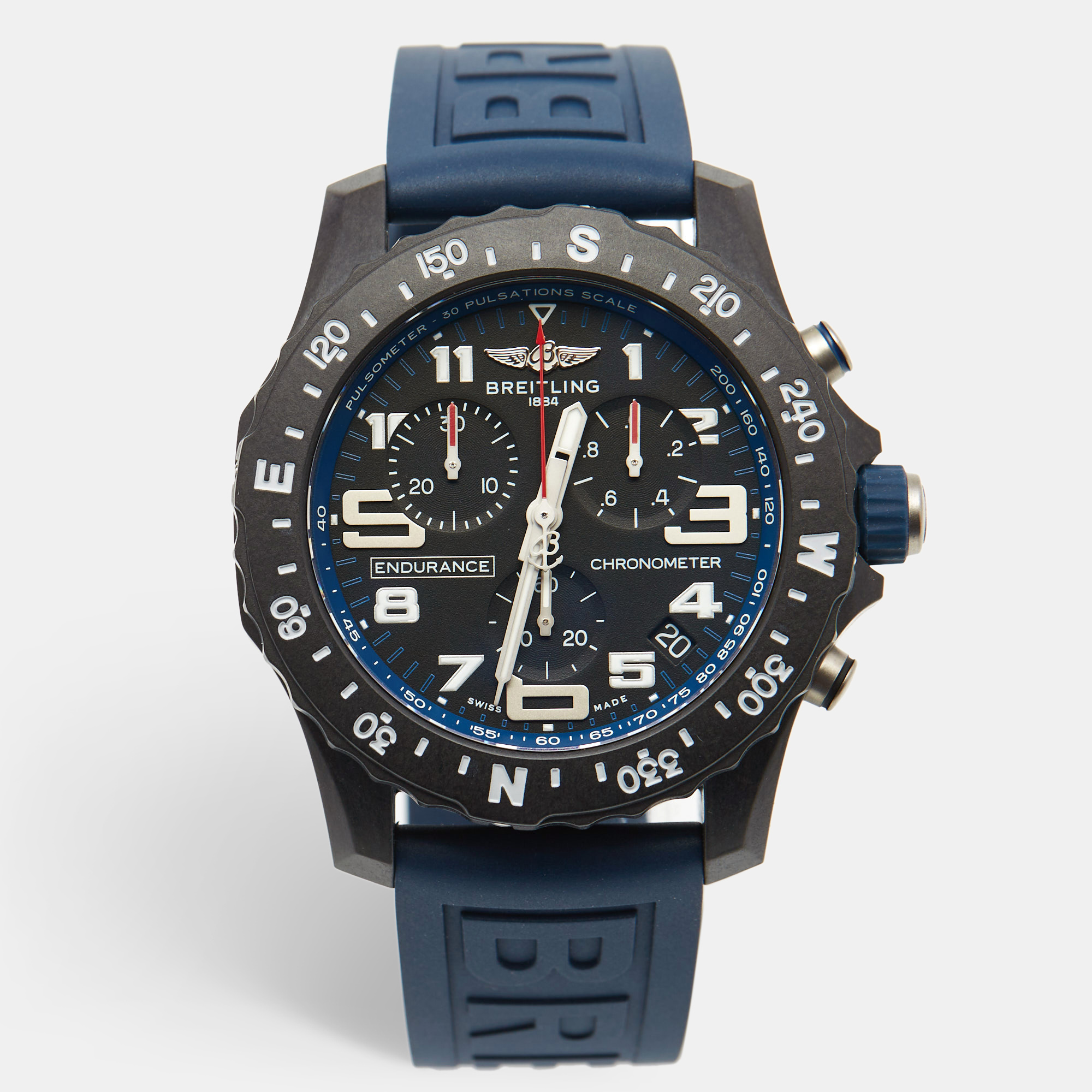 Breitling Black Ultralight Polymer Rubber Endurance Pro X82310D51B1S1 Men's Wristwatch 44 MM