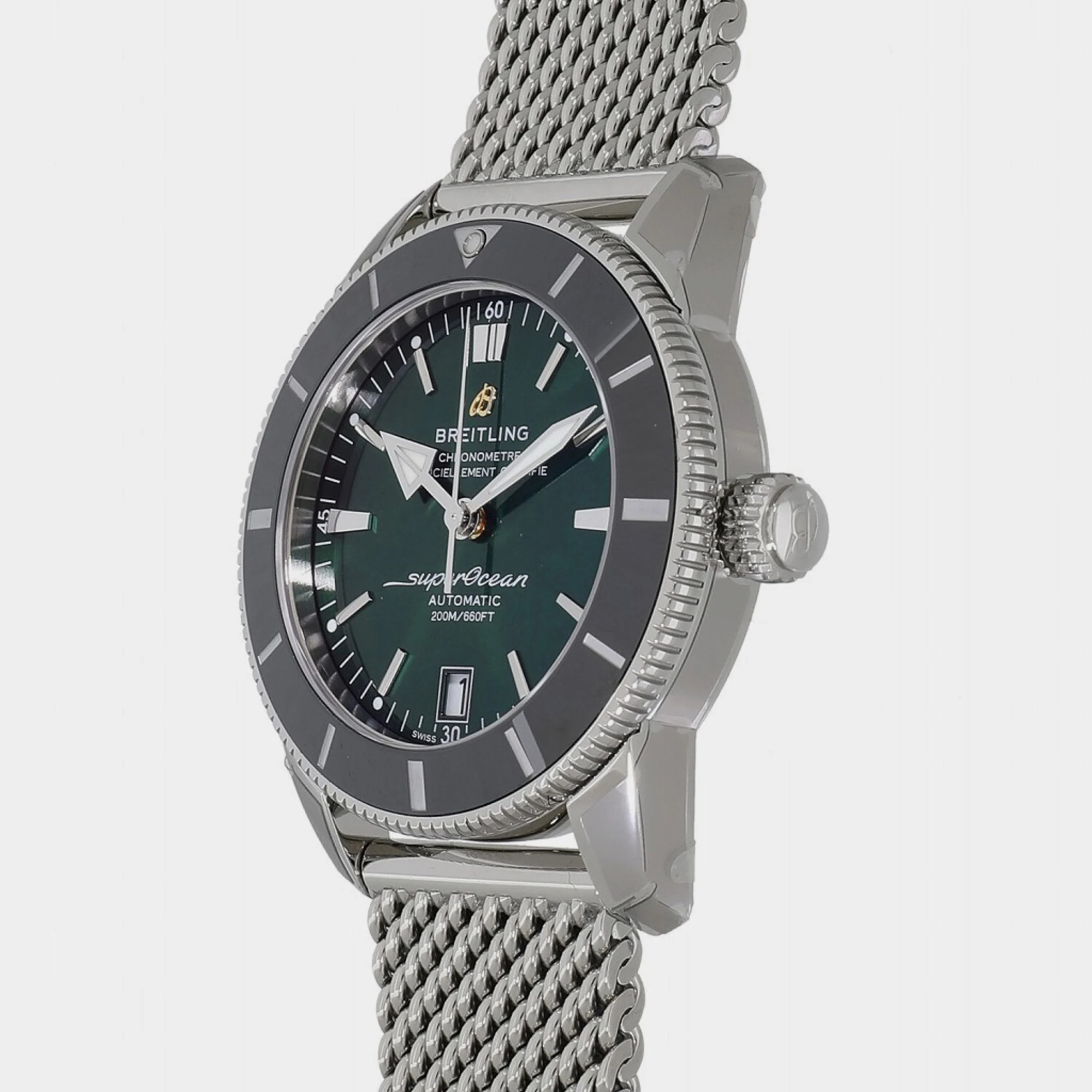 

Breitling Green Stainless Steel Superocean AB2010121L1A1 Automatic Men's Wristwatch 42 mm