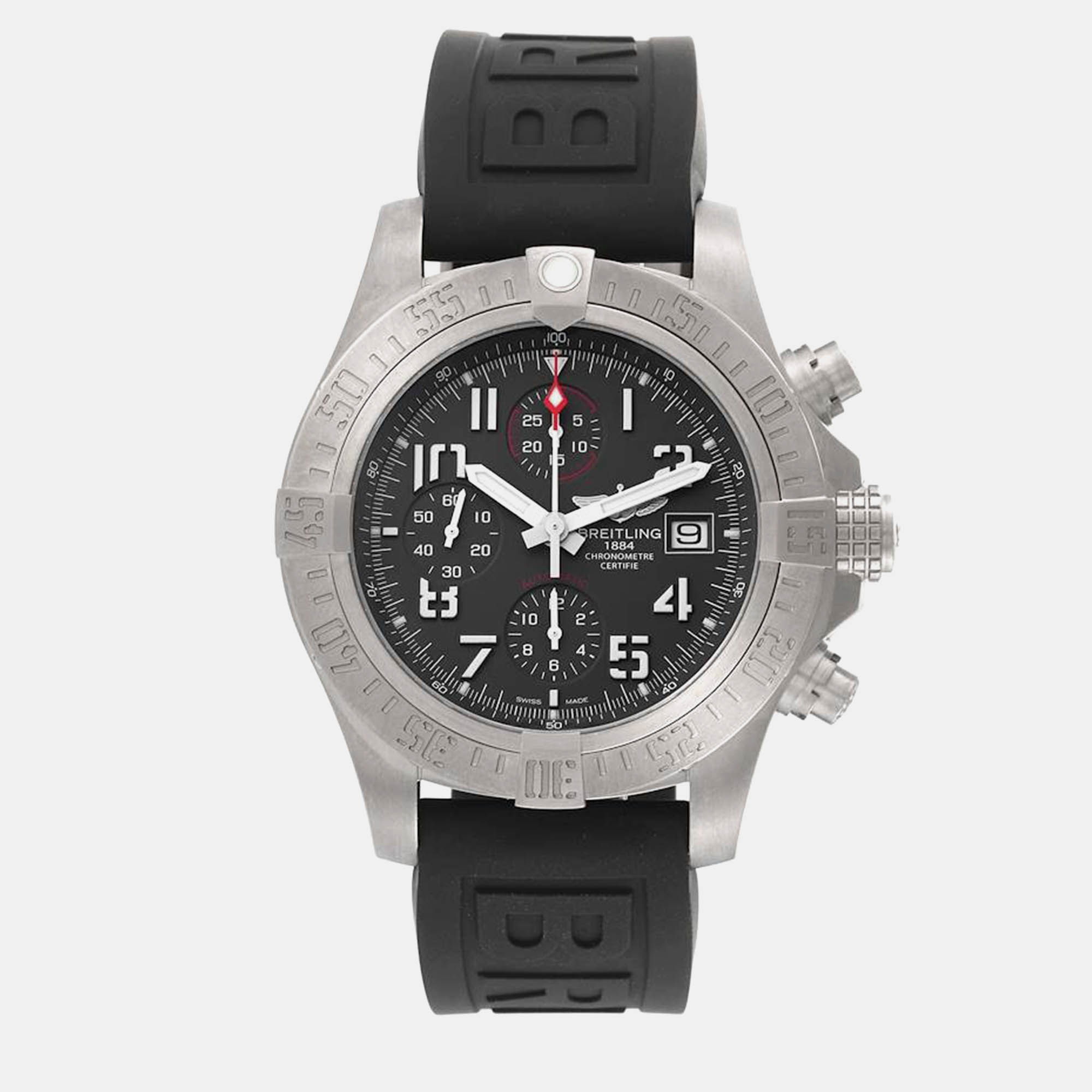 

Breitling Grey Titanium Avenger E13383 Automatic Men's Wristwatch 45 mm