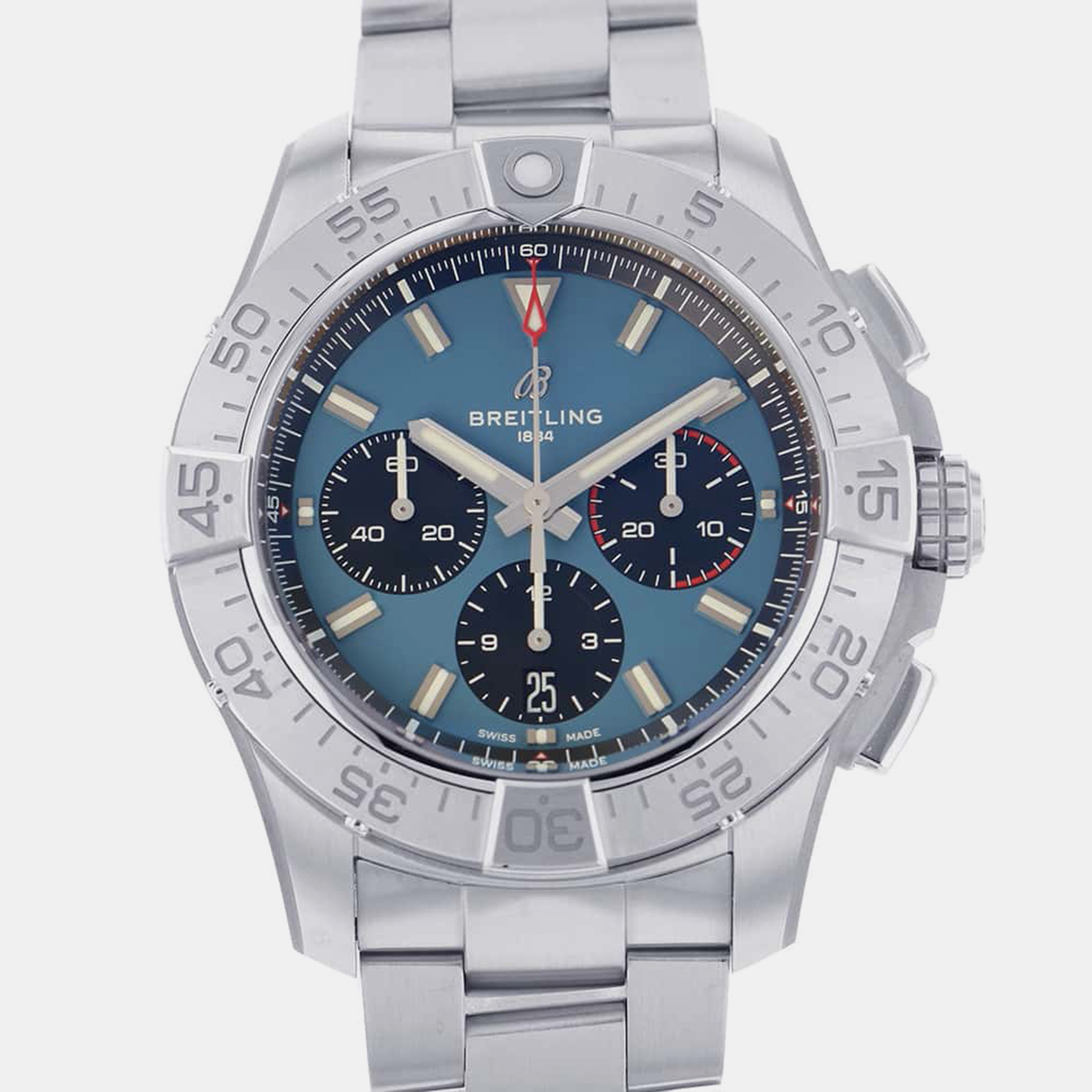 

Breitling Blue Stainless Steel Avenger Automatic Men's Wristwatch 44 mm