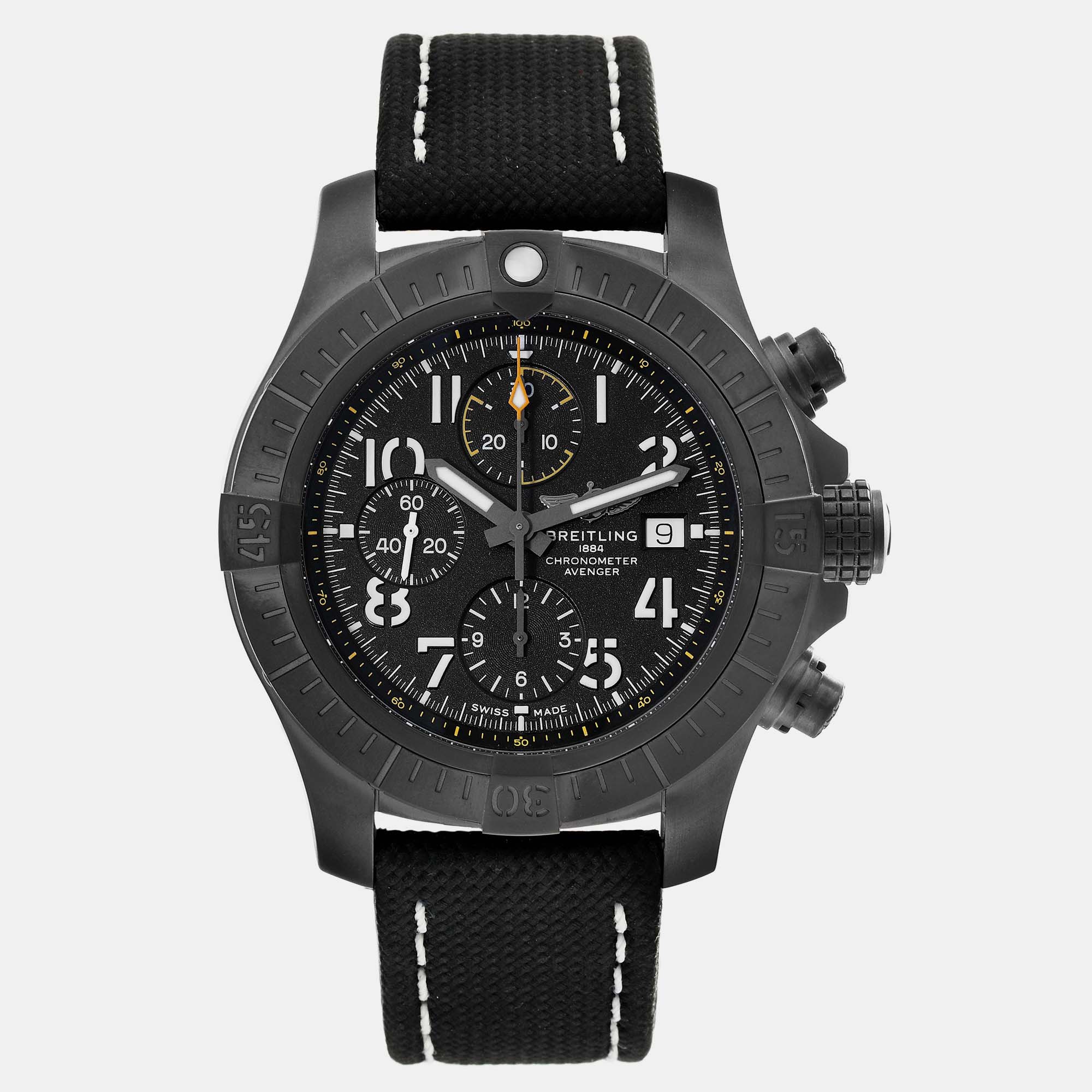 

Breitling Black Titanium Avenger V13317 Automatic Men's Wristwatch 45 mm