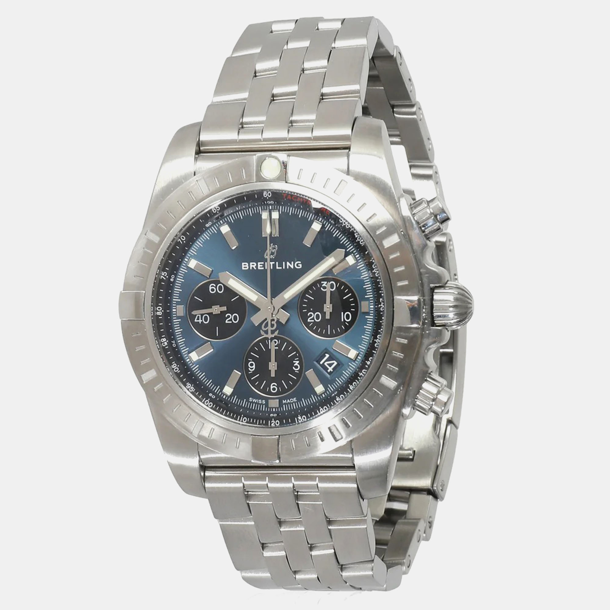 

Breitling Blue Stainless Steel Chronomat Automatic Men's Wristwatch 44 mm