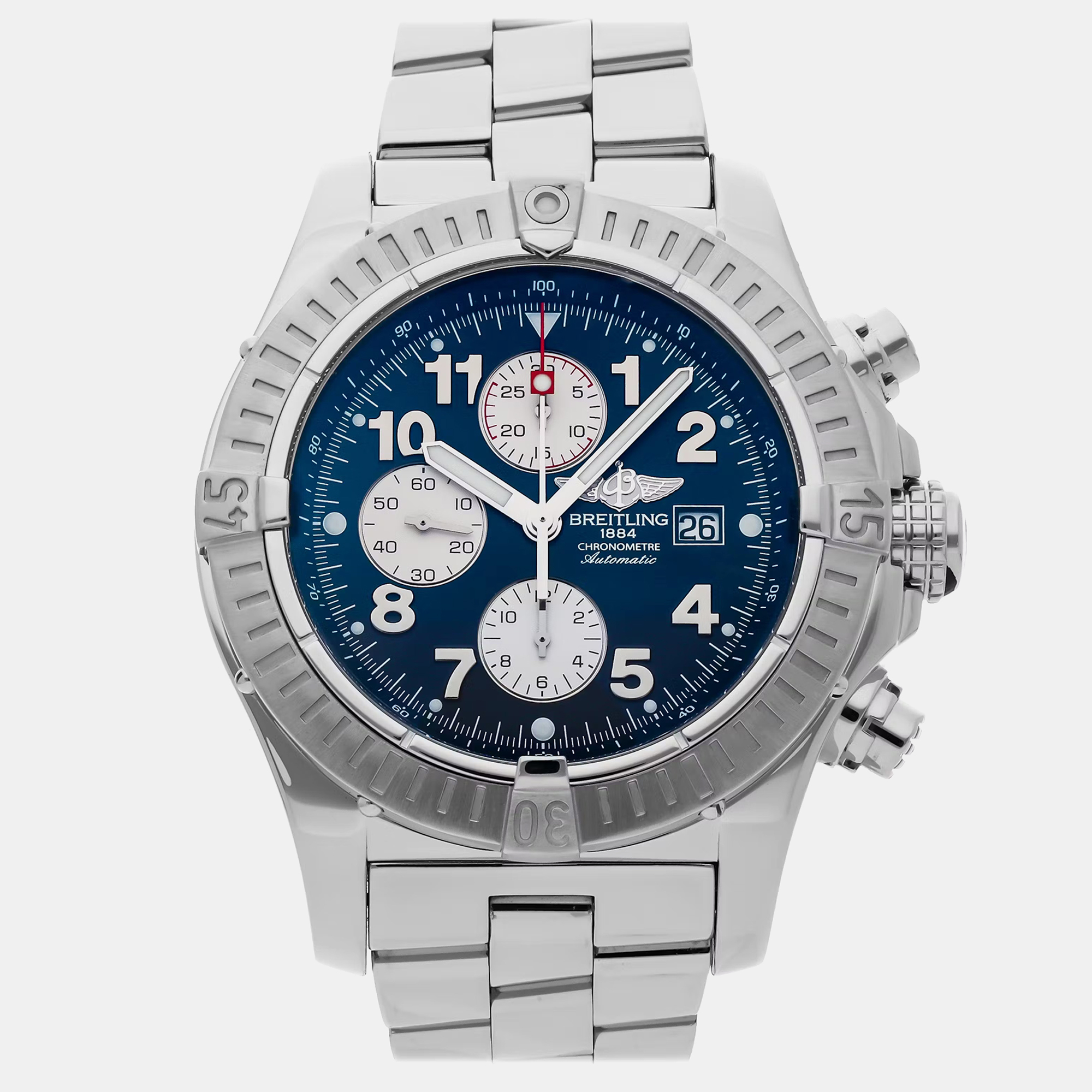 

Breitling Blue Stainless Steel Avenger A1337011/C615 Automatic Men's Wristwatch 48 mm