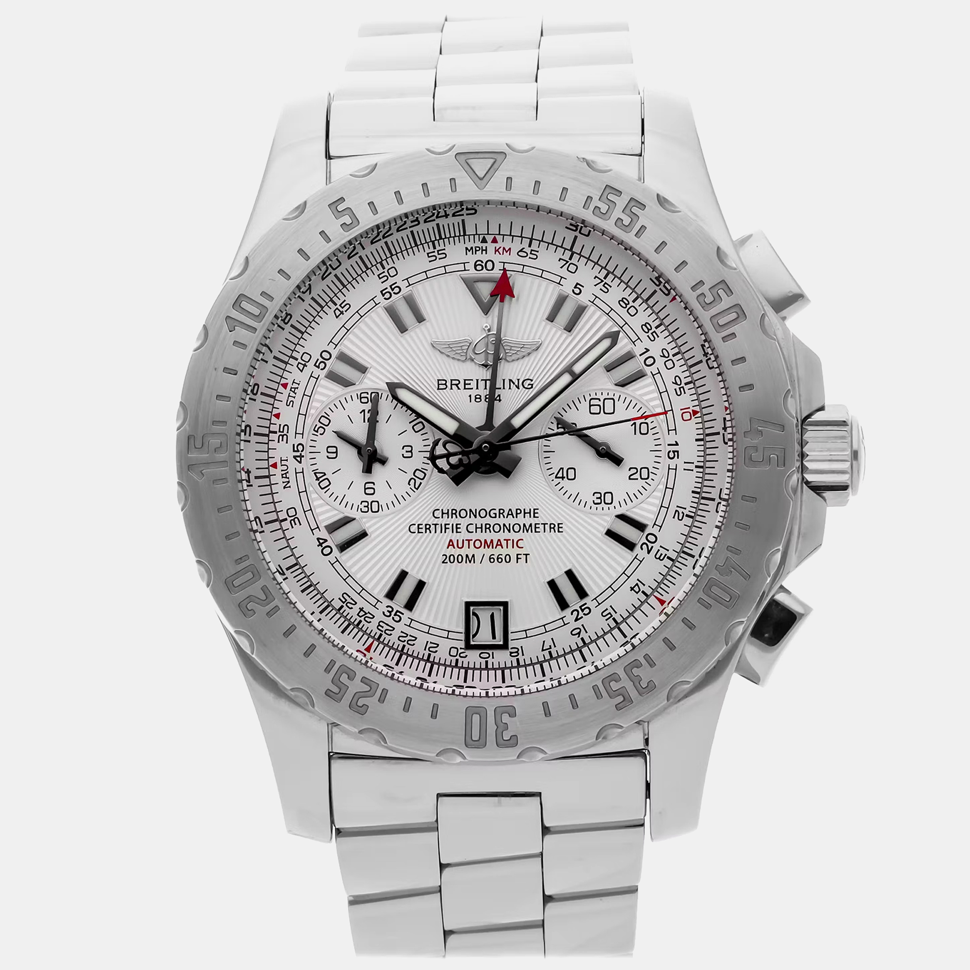 

Breitling Silver Stainless Steel Professional A2736234/G615 Automatic Men's Wristwatch 43 mm