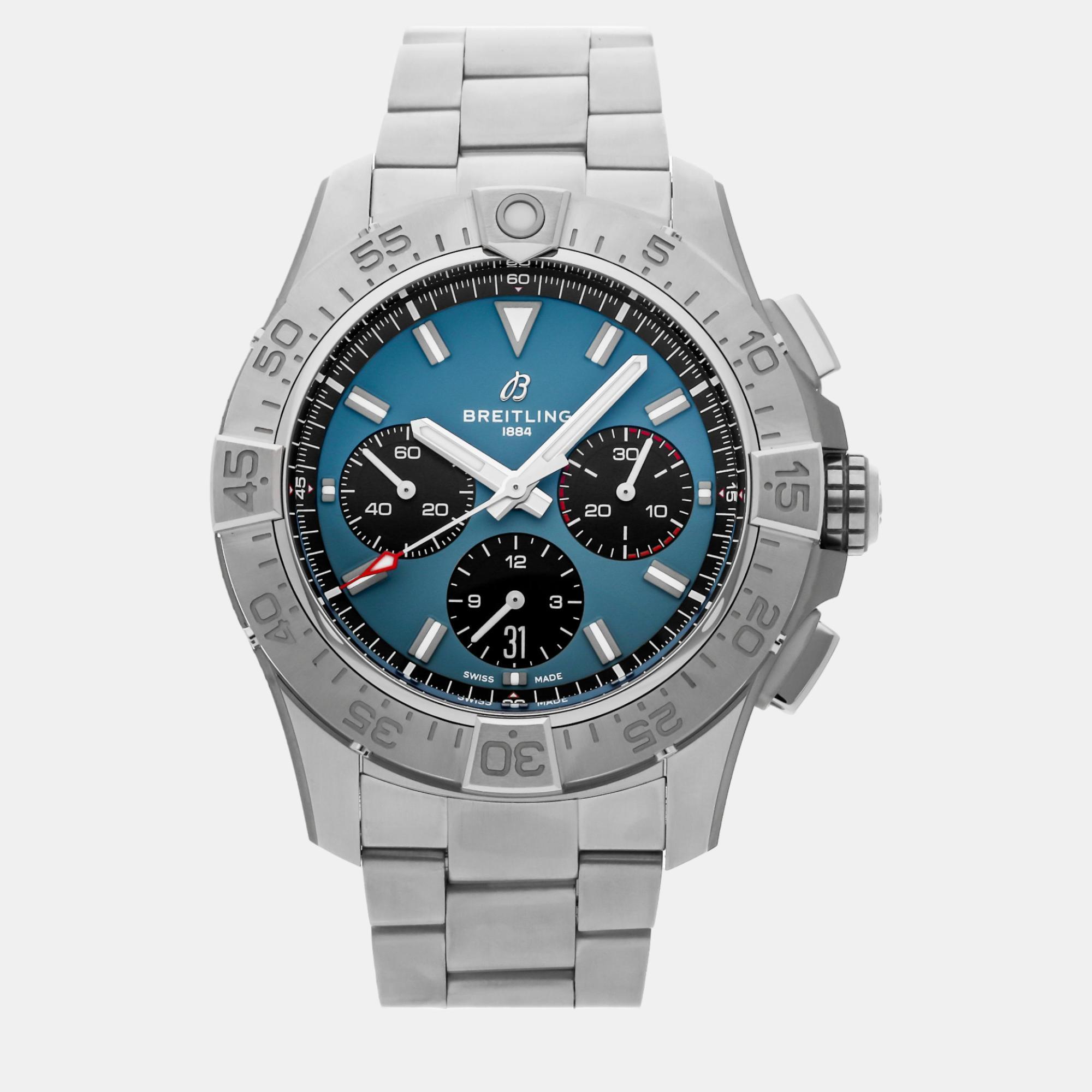 

Breitling Blue Stainless Steel Avenger AB0147101C1A1 Automatic Men's Wristwatch 44 mm