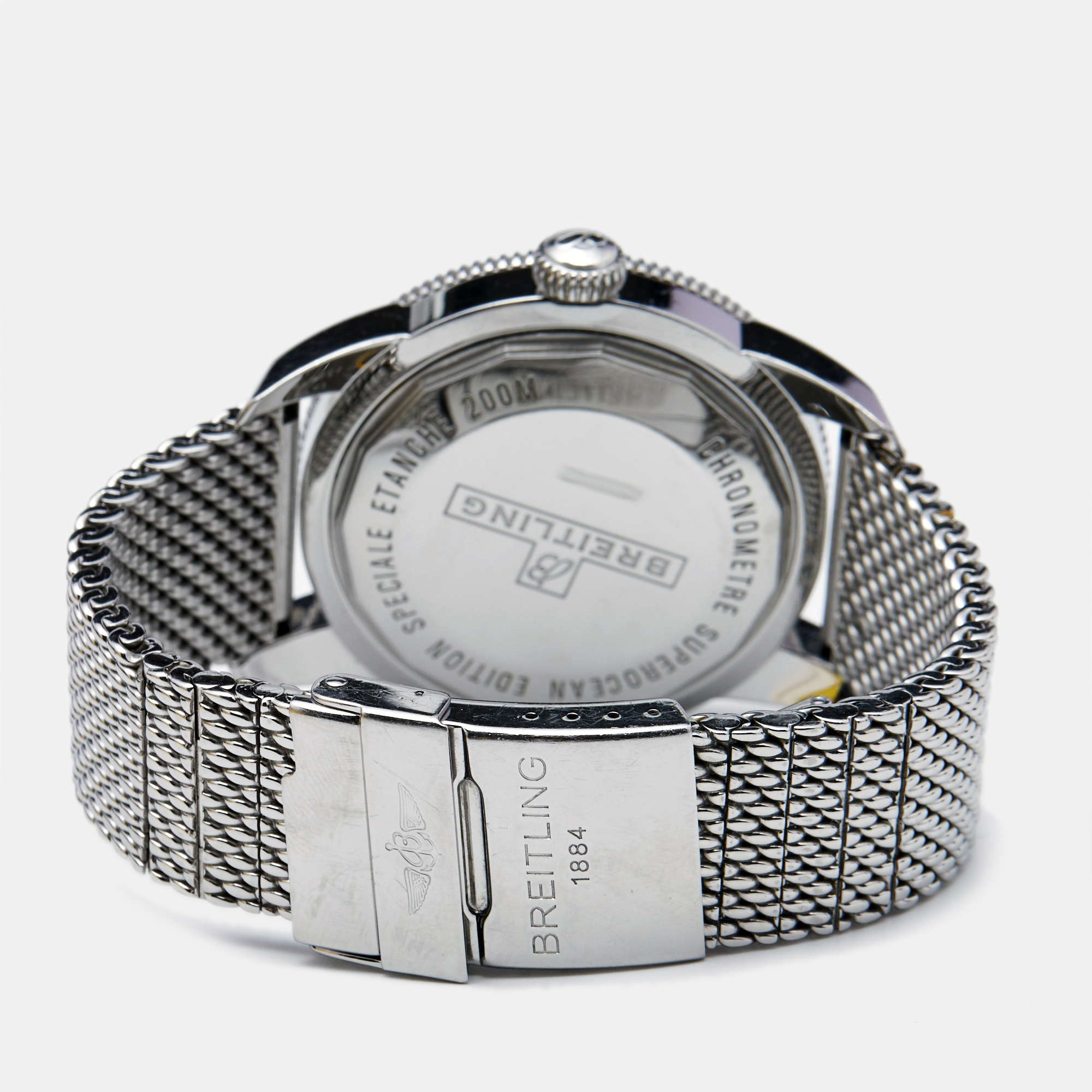 Breitling Black Stainless Steel Superocean Heritage A1732016/C734/152A Automatic Men`s Wristwatch 46 mm 