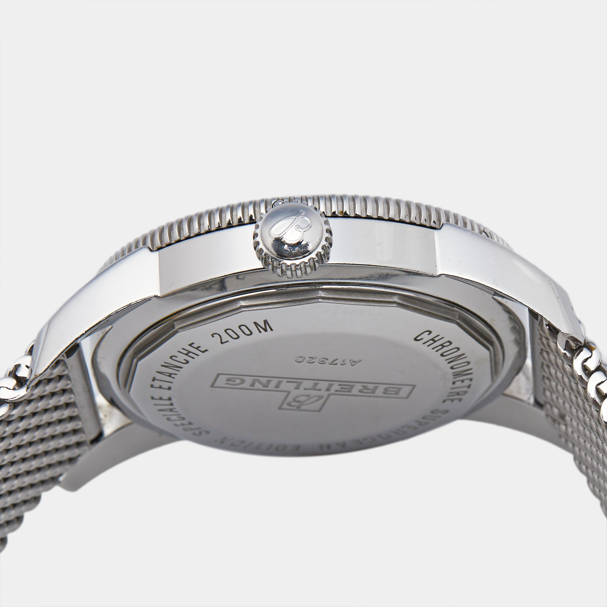 Breitling Black Stainless Steel Superocean Heritage A1732016/C734/152A Automatic Men`s Wristwatch 46 mm 