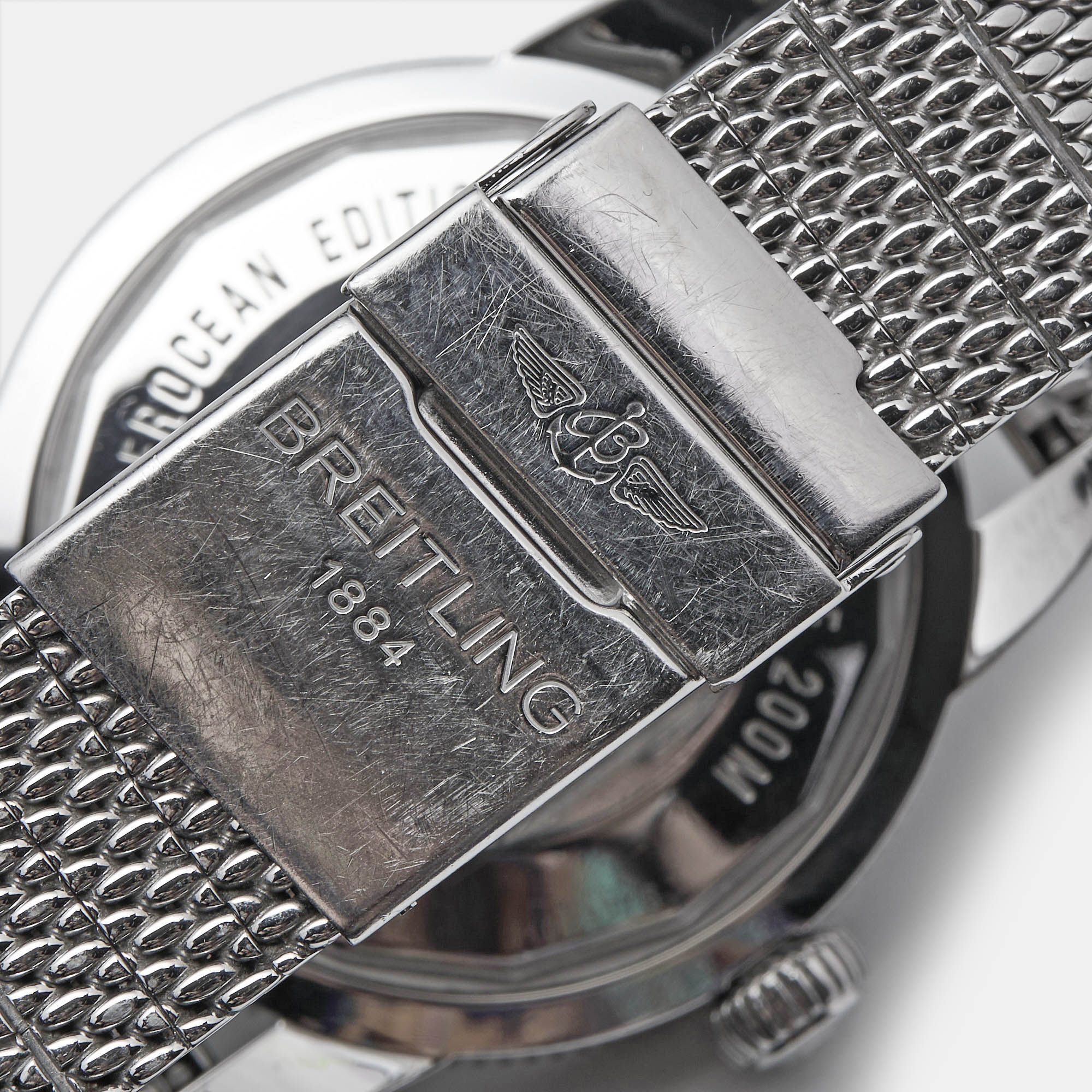 Breitling Black Stainless Steel Superocean Heritage A1732016/C734/152A Automatic Men`s Wristwatch 46 mm 