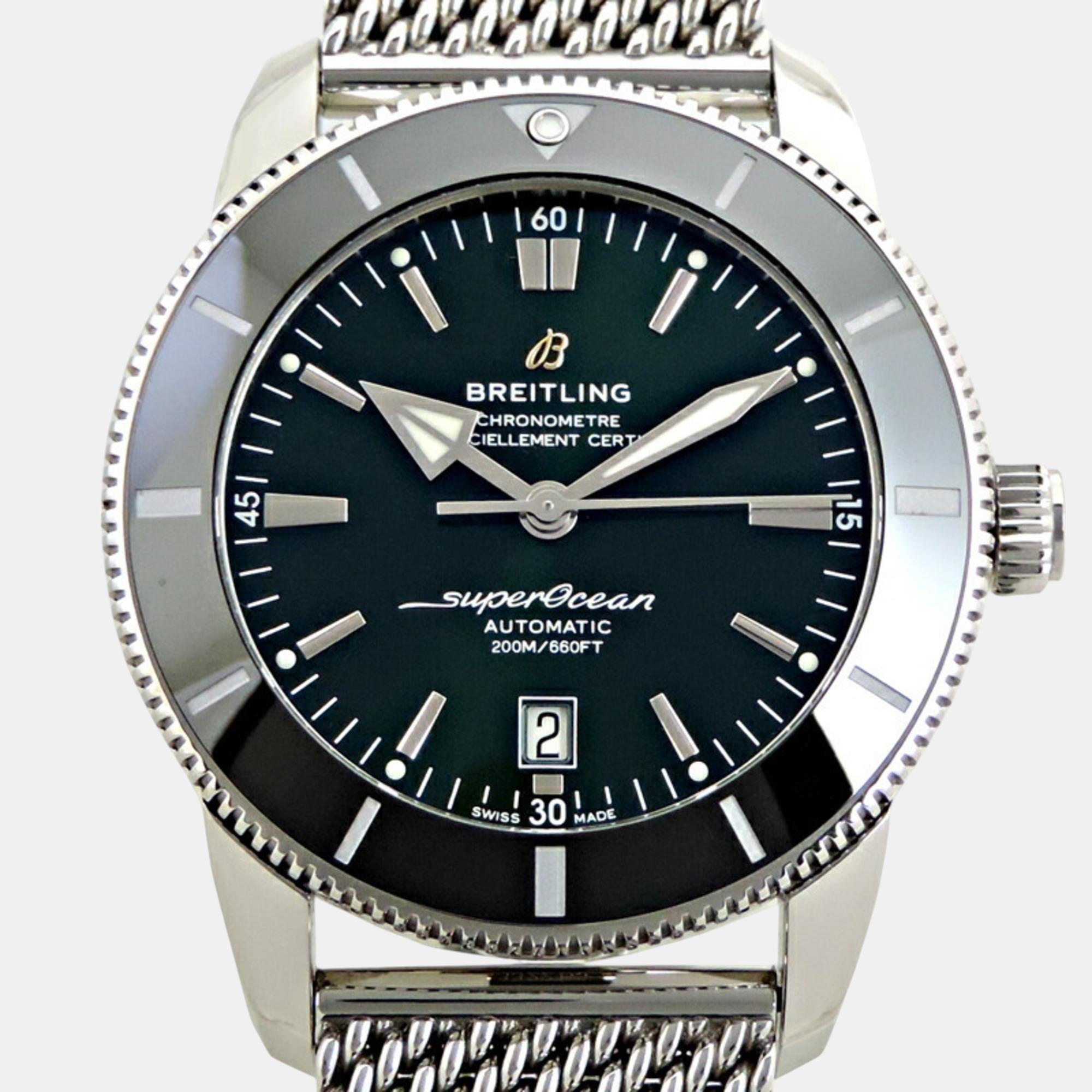 

Breitling Green Stainless Steel Superocean Heritage AB2020121L1A1 Automatic Men's Wristwatch 46 mm