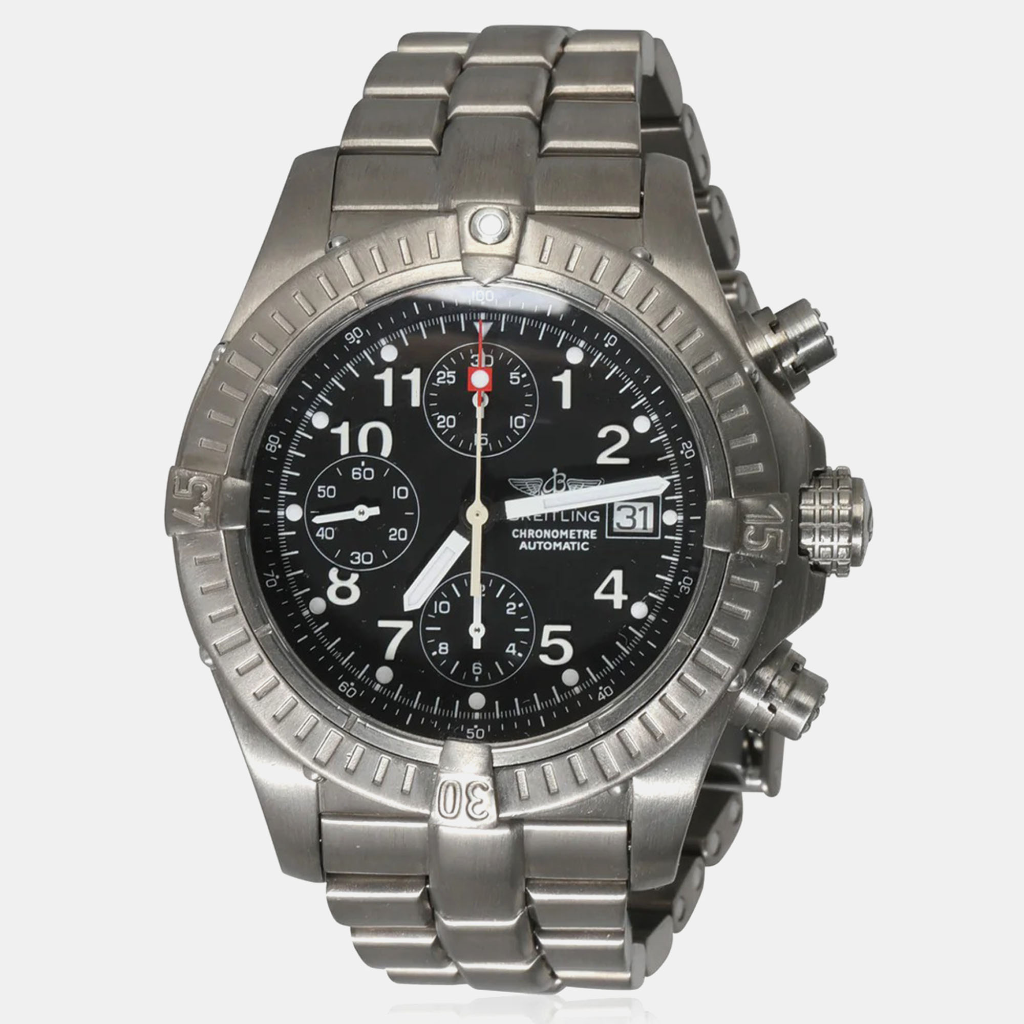 

Breitling Titanium Chronomat Avenger Men's Watch 44 mm, Black