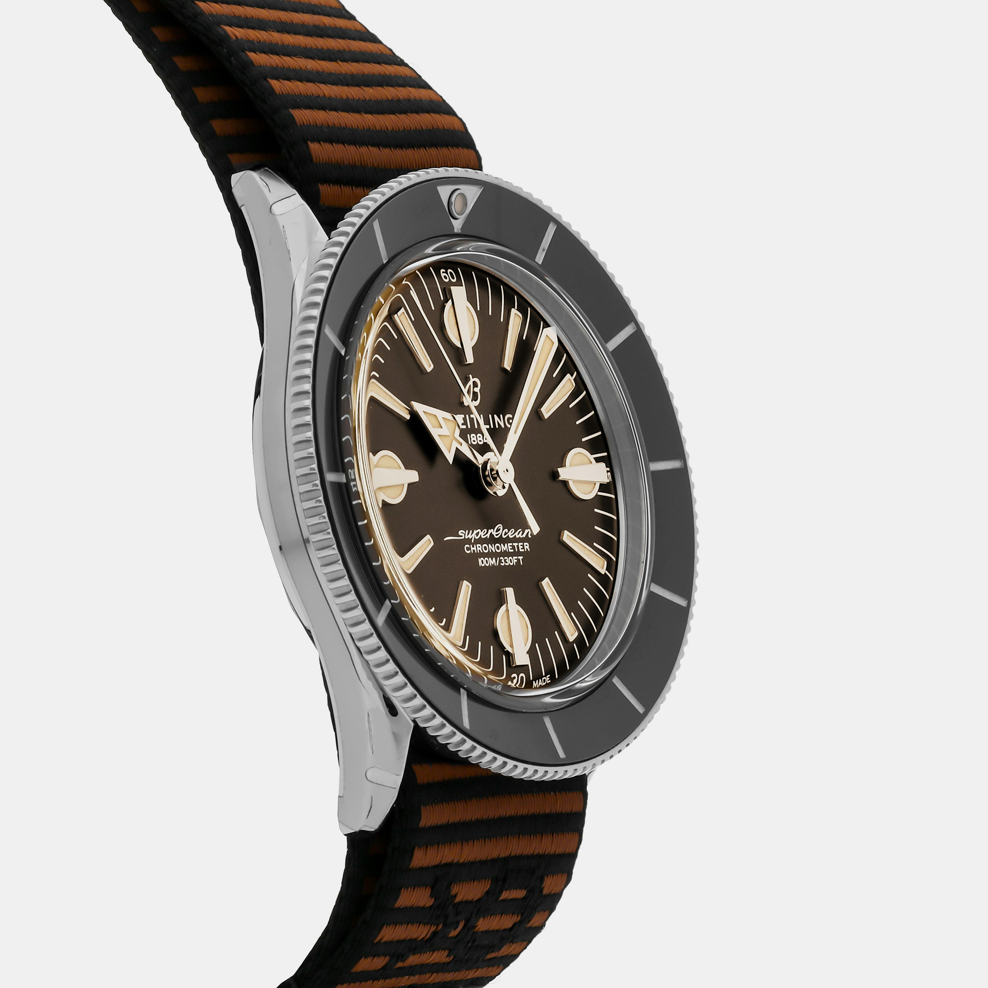 Breitling Bronze Stainless Steel Superocean Heritage A103703A1Q1W1 Automatic Men`s Wristwatch 42 mm 