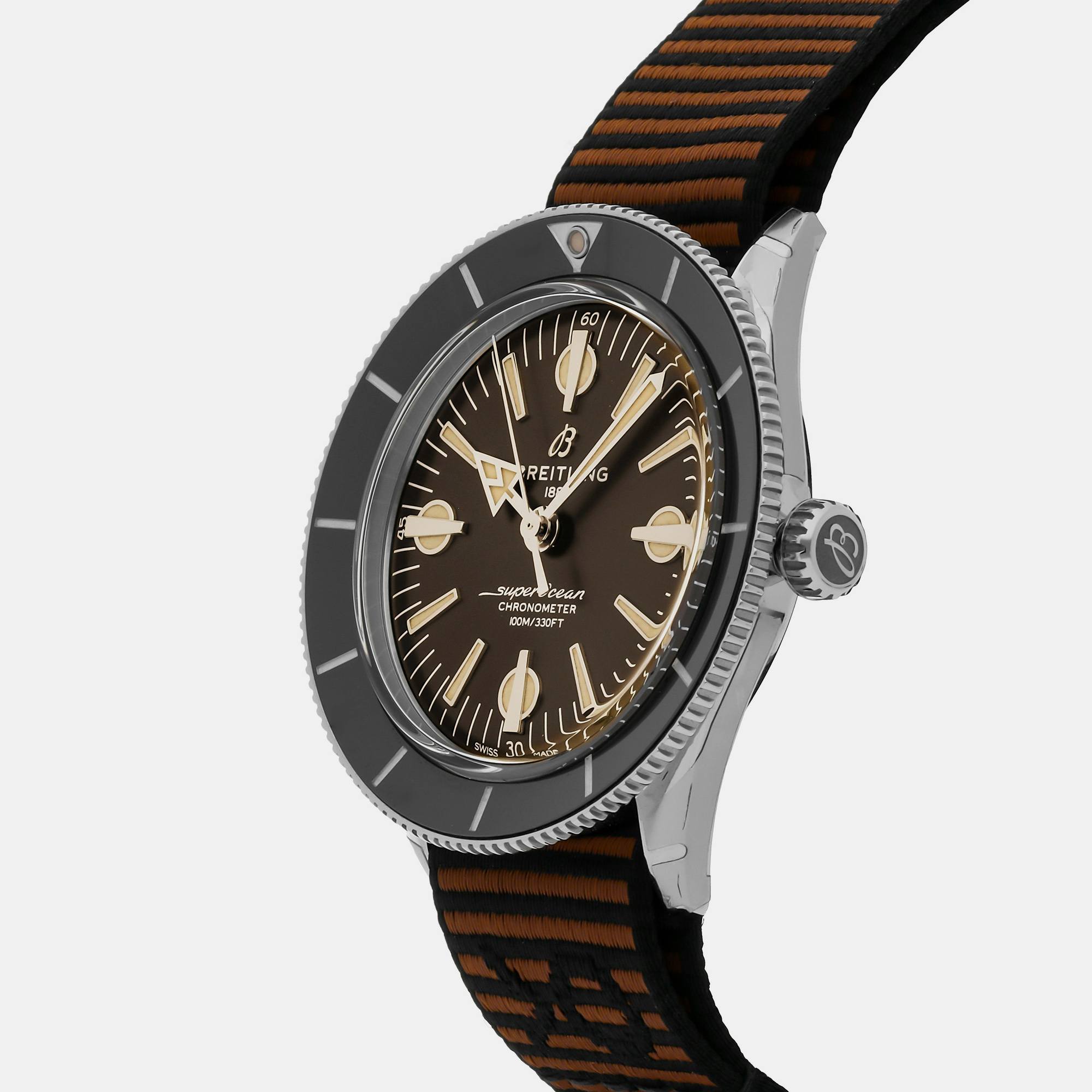 Breitling Bronze Stainless Steel Superocean Heritage A103703A1Q1W1 Automatic Men`s Wristwatch 42 mm 