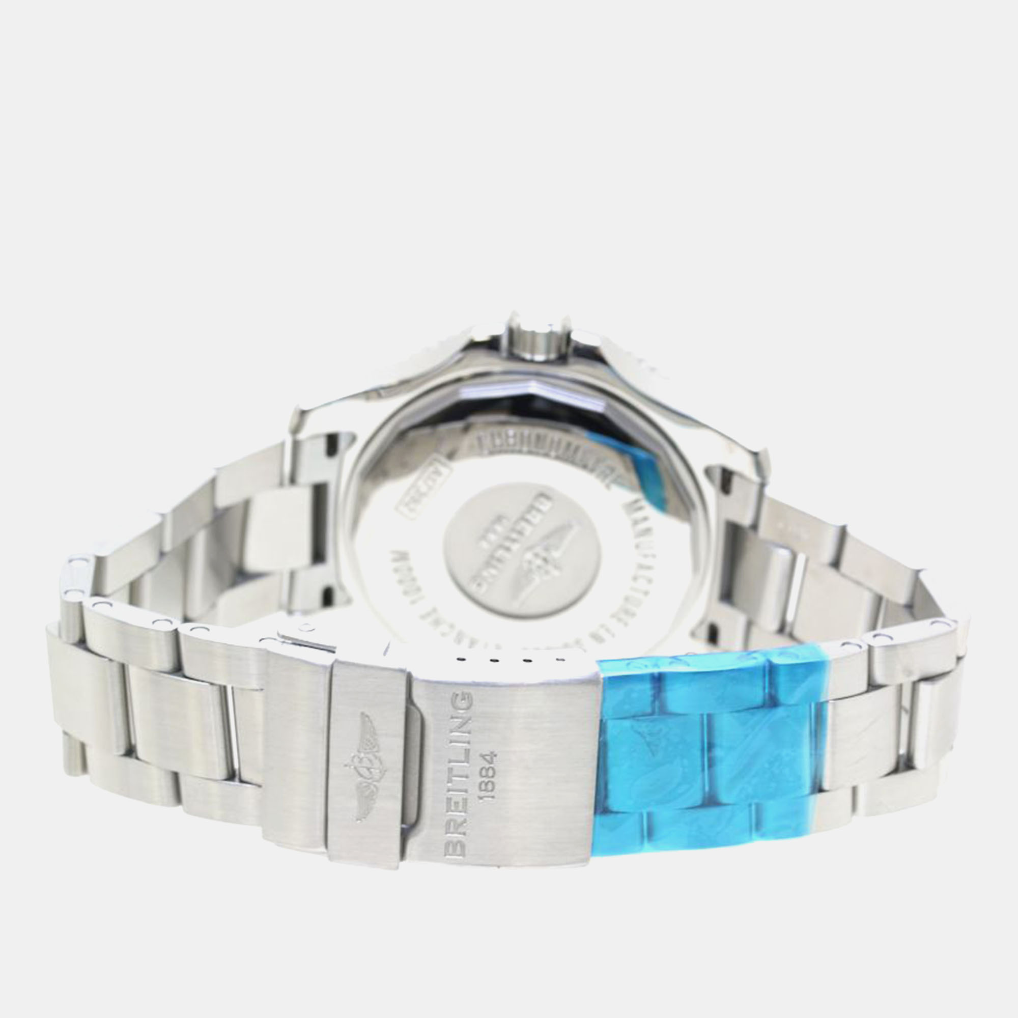 Breitling Blue Stainless Steel Superocean A17392D8/C910 Automatic Men`s Wristwatch 44 mm 