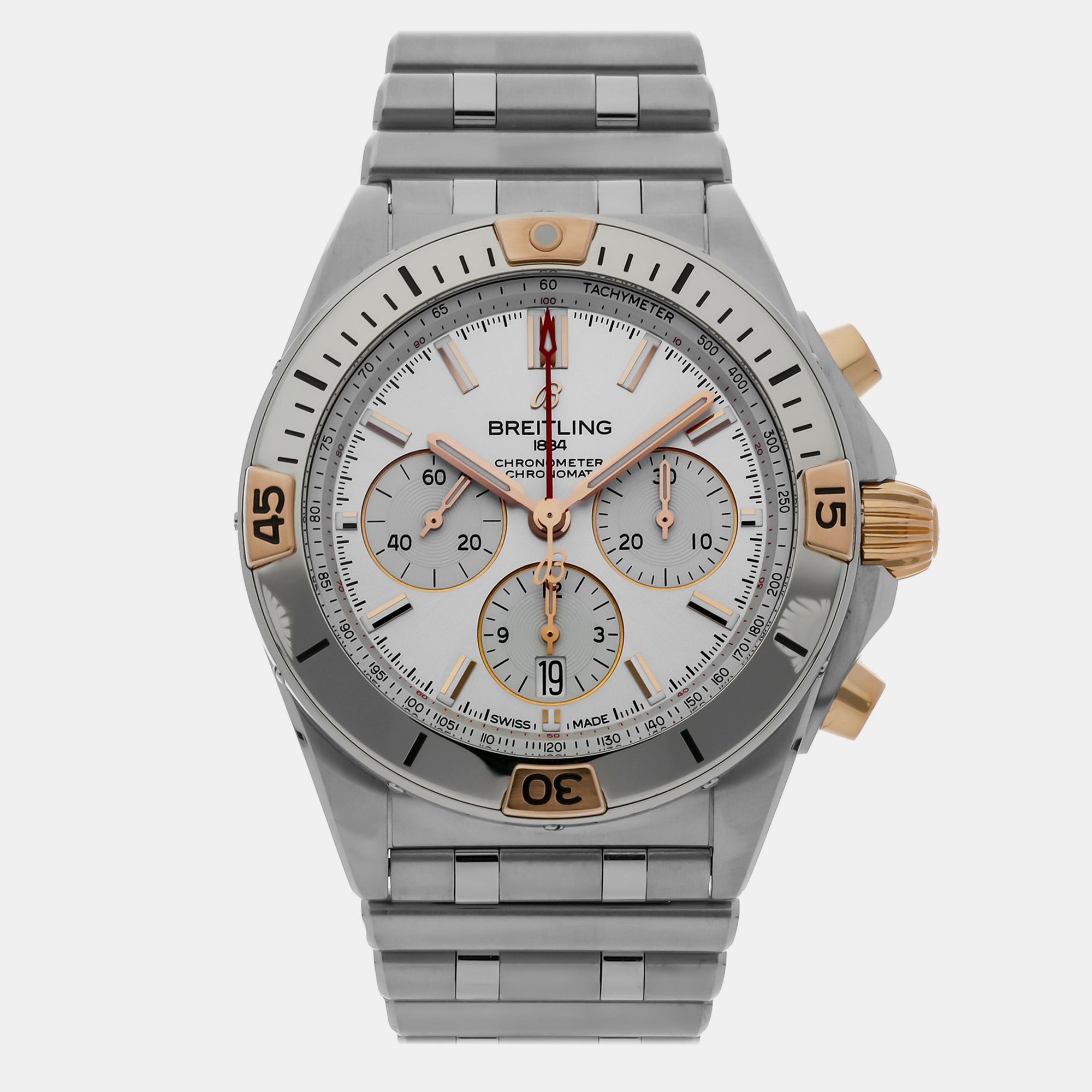 

Pre-Owned Breitling Chronomat B01 IB0134101G1A1, Silver