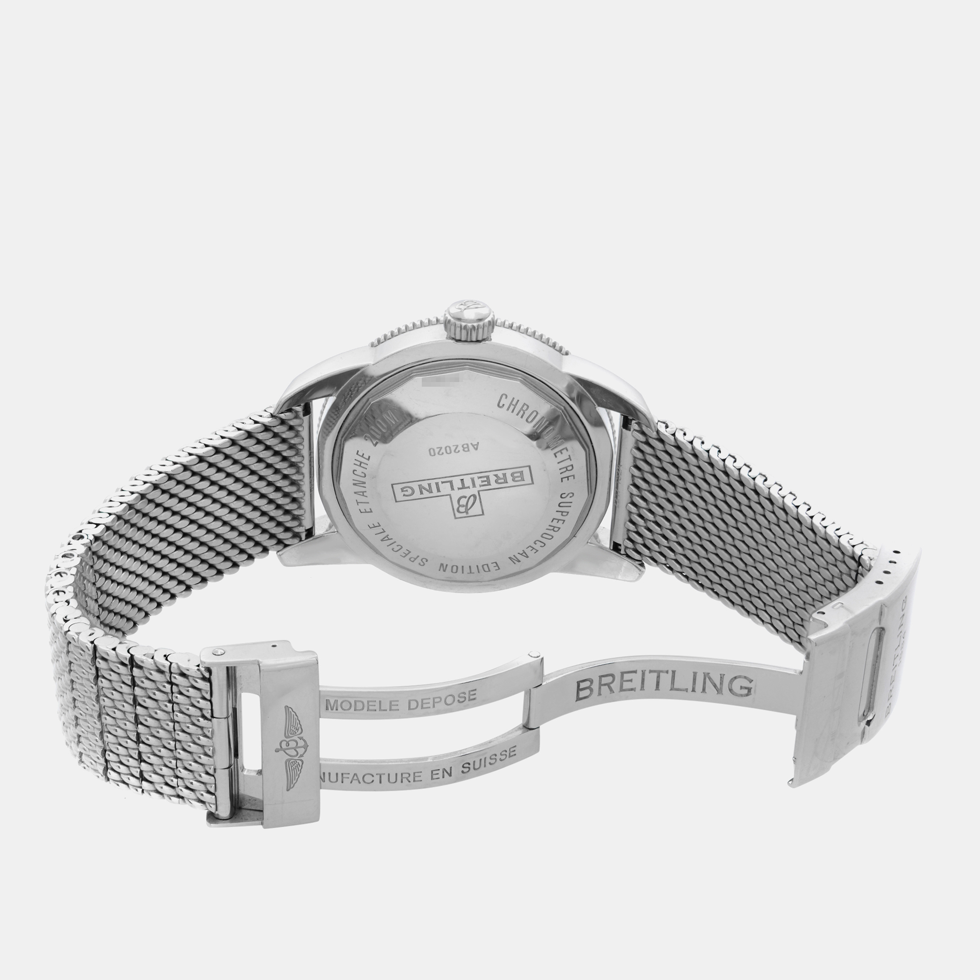 Breitling Blue Stainless Steel Superocean Heritage II AB2010161C1A1 Automatic  Men`s Wristwatch 42mm 