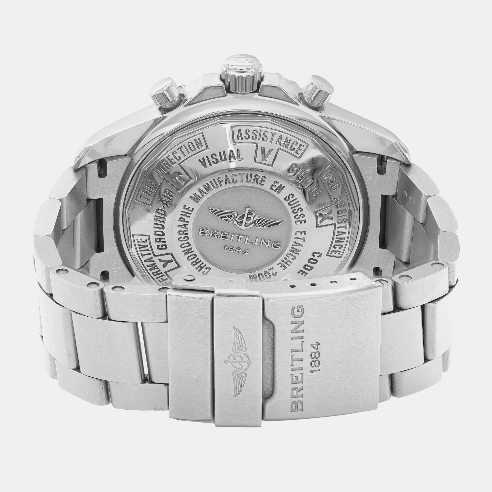 Breitling Black Stainless Steel Chronospace A2336035/BA68-167A Automatic  Men`s Wristwatch 46mm 