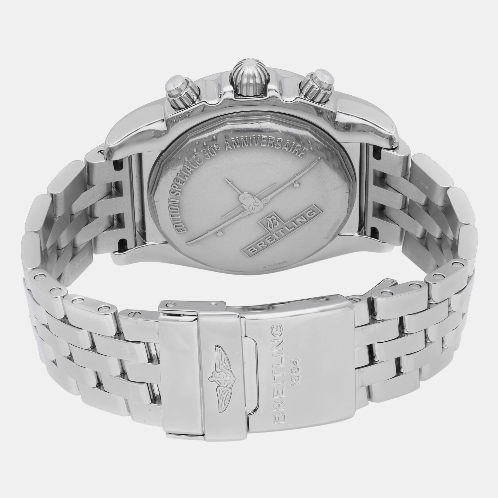 Breitling Black Stainless Steel Chronomat  Automatic Men`s Wristwatch 44 mm 
