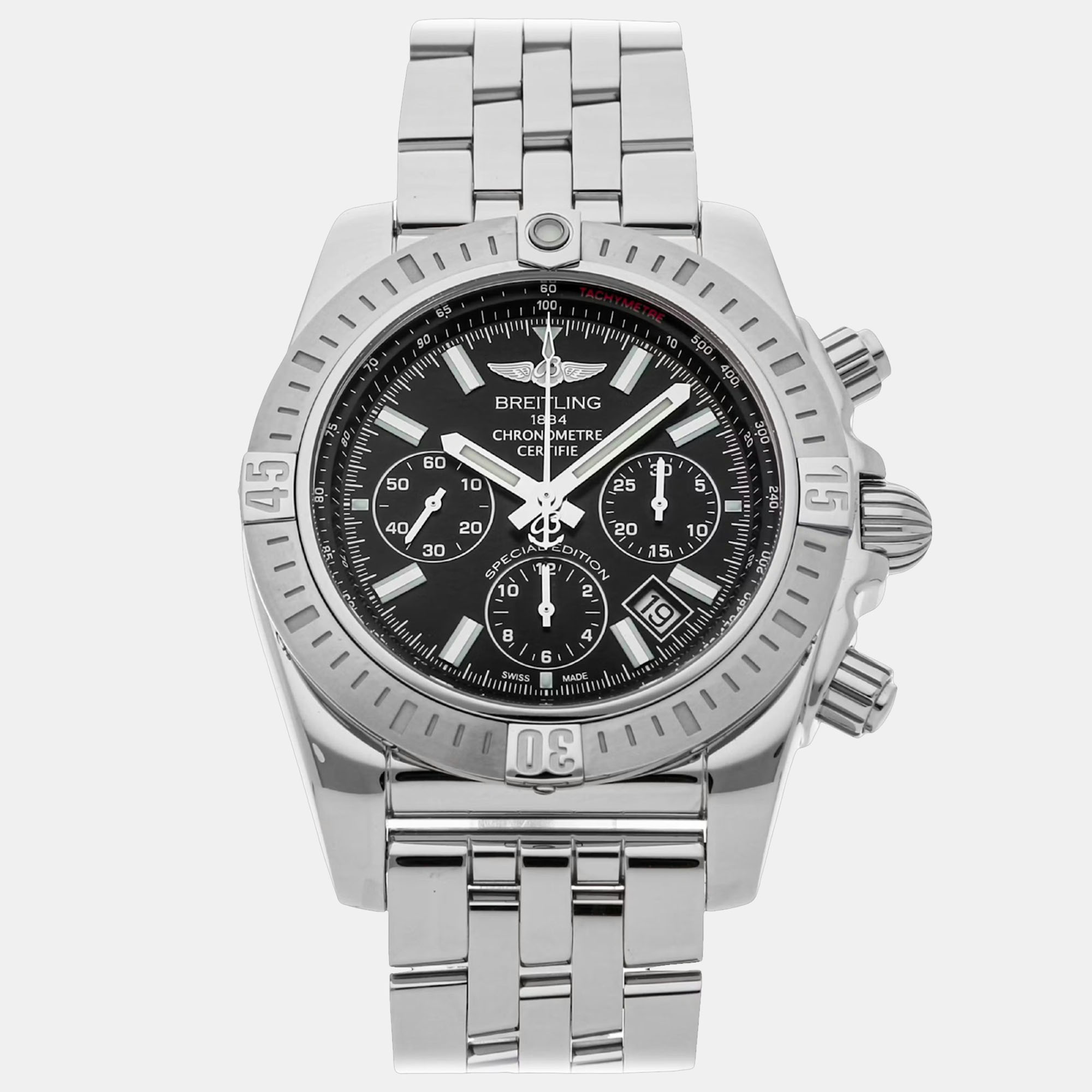 

Pre-Owned Breitling Chronomat B01 Chronograph Men's Watch 44 mm, Black