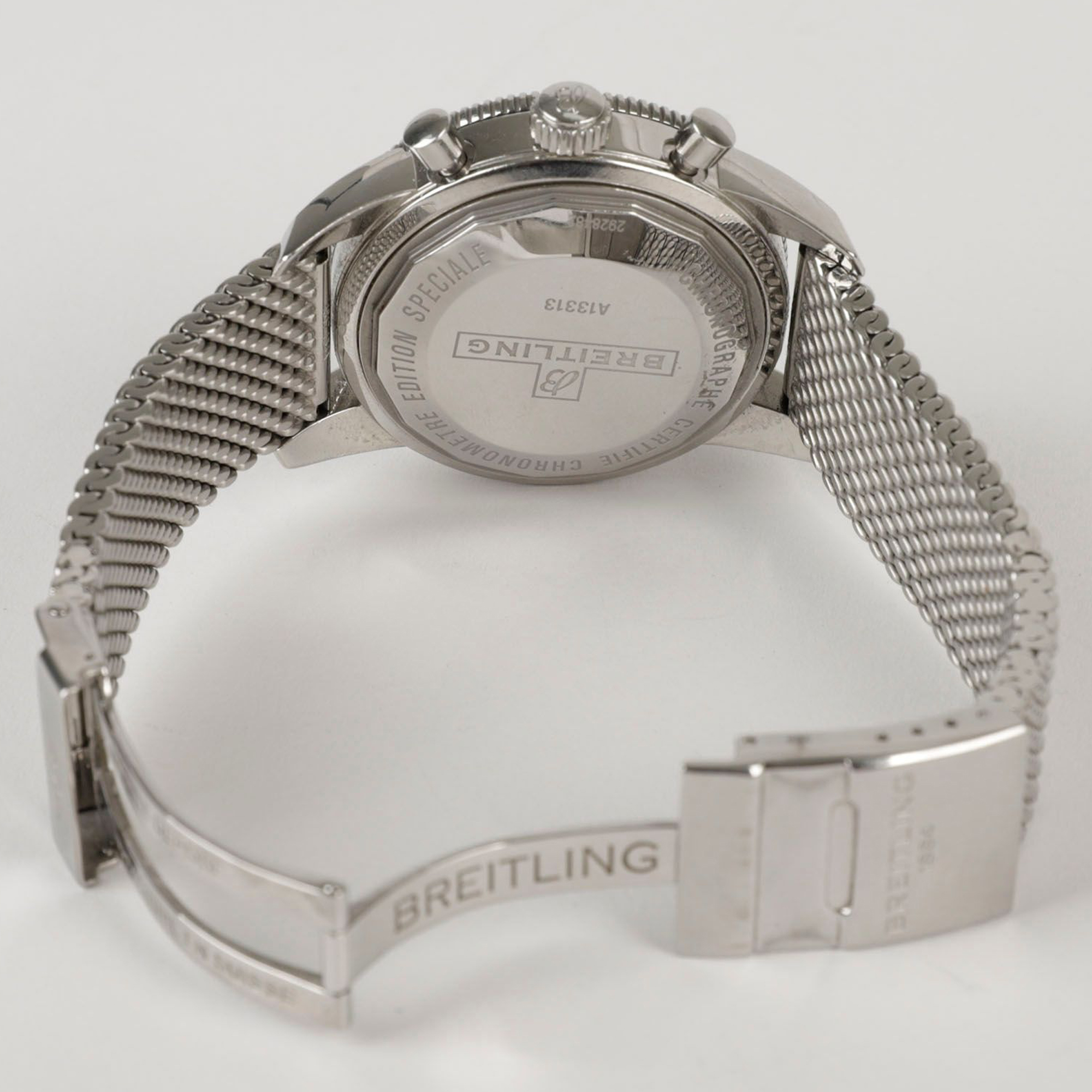 Breitling Blue Stainless Steel Superocean Heritage A13313161C1A1 Automatic Men`s Wristwatch 44 mm 