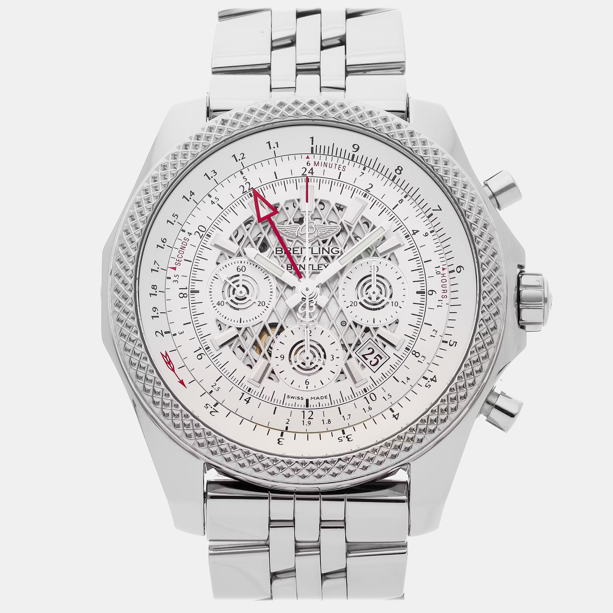 

Pre-Owned Breitling Bentley B04 GMT Chronograph AB043112/G774 49 mm, Silver