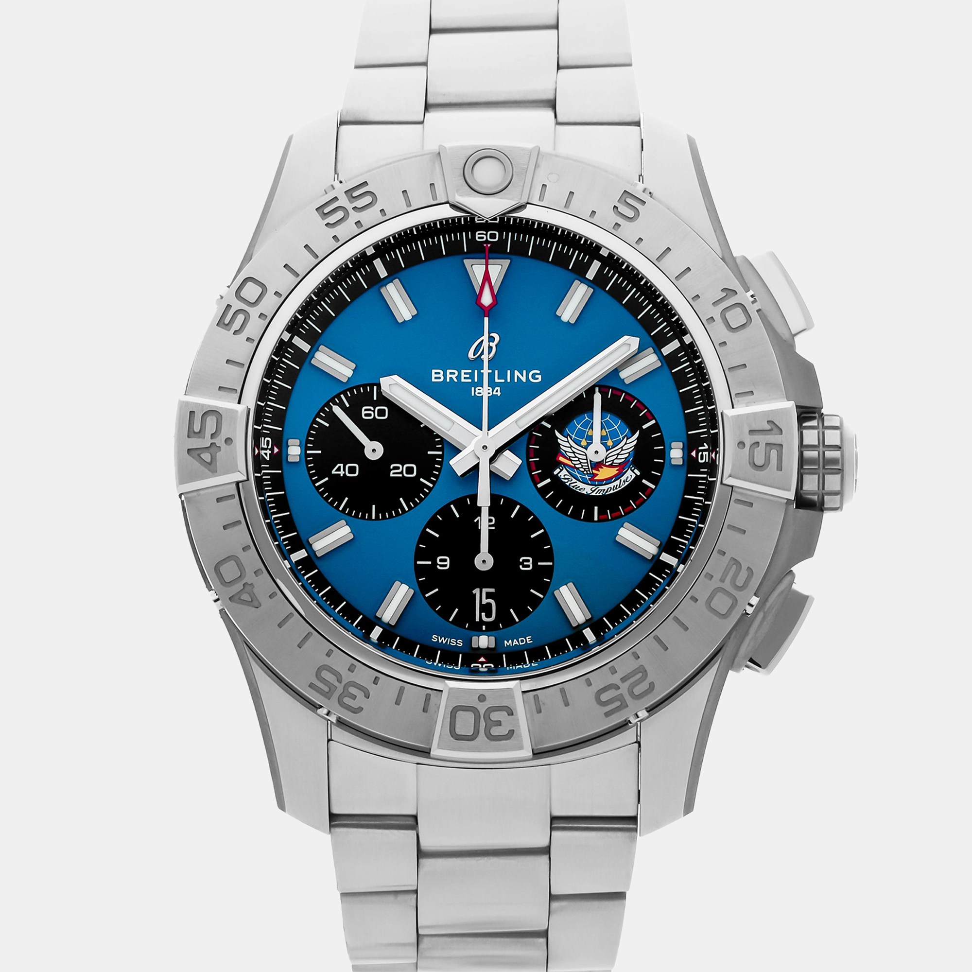 

Pre-Owned Breitling Avenger B01 Chronograph AB01471A1C1A1 44 mm, Blue