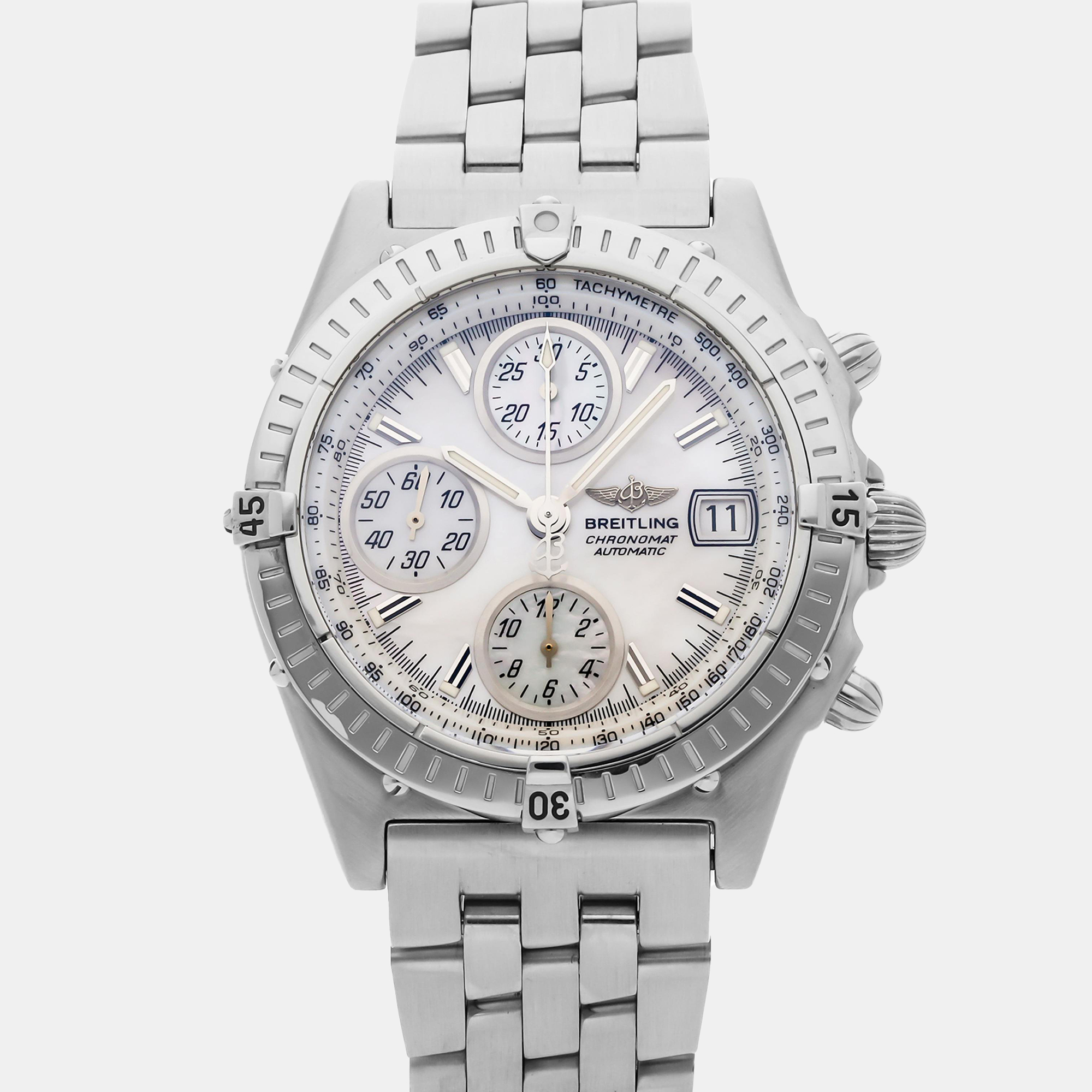 

Pre-Owned Breitling Chronomat Blackbird A1335013/A353, White