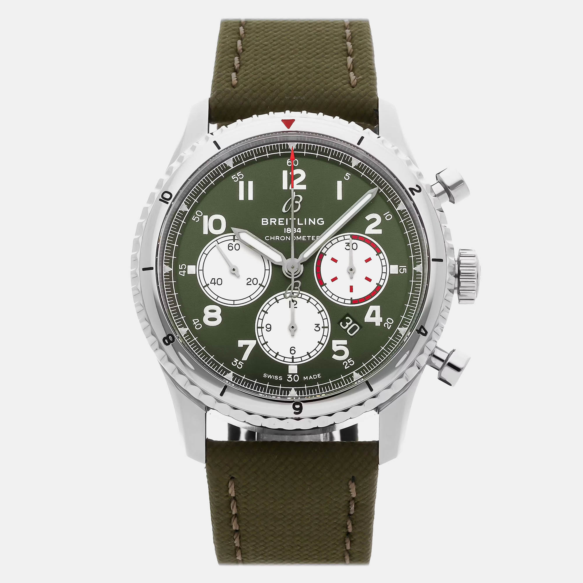

Pre-Owned Breitling Aviator, Green
