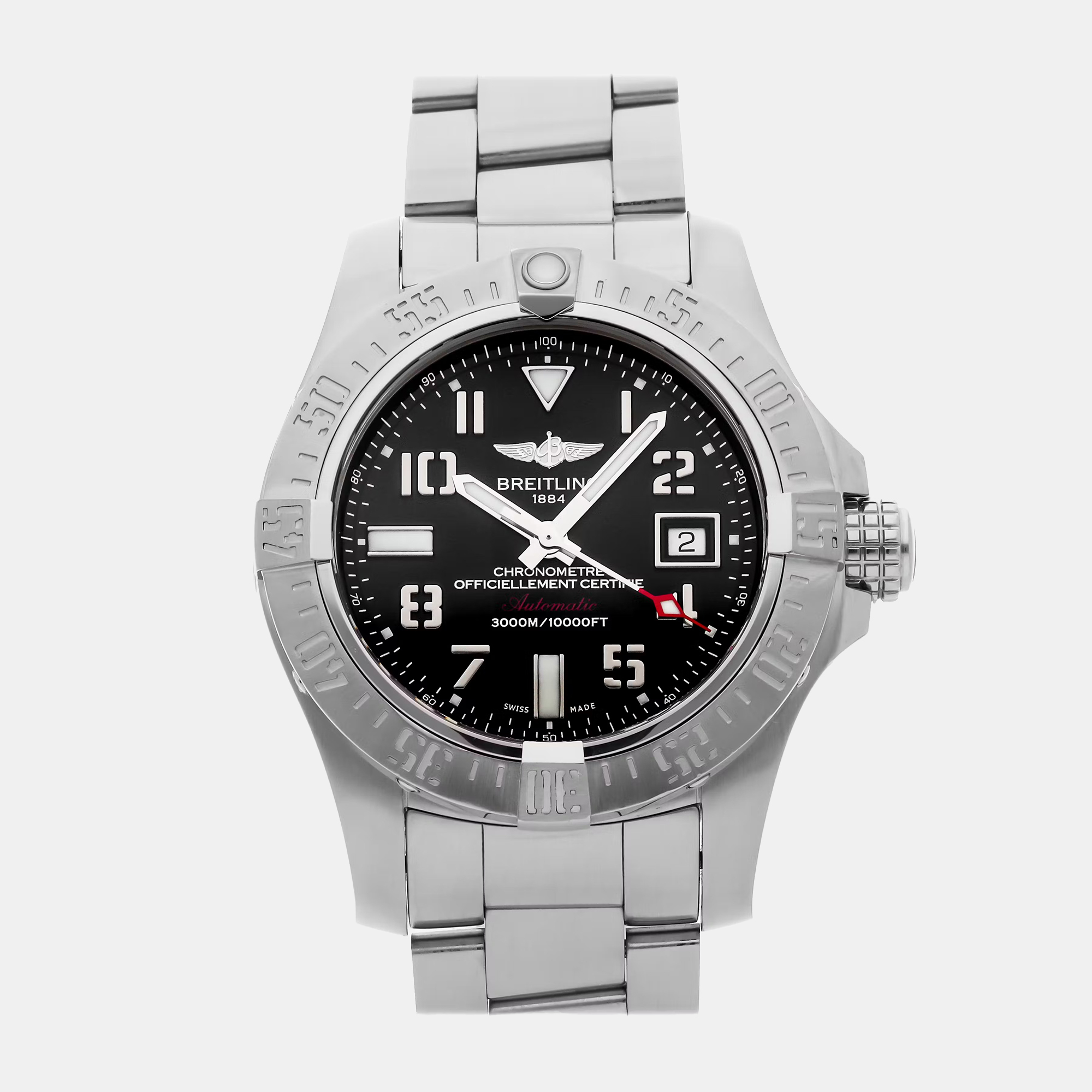 

Pre-Owned Breitling Avenger II Seawolf A1733110/BC31, Silver