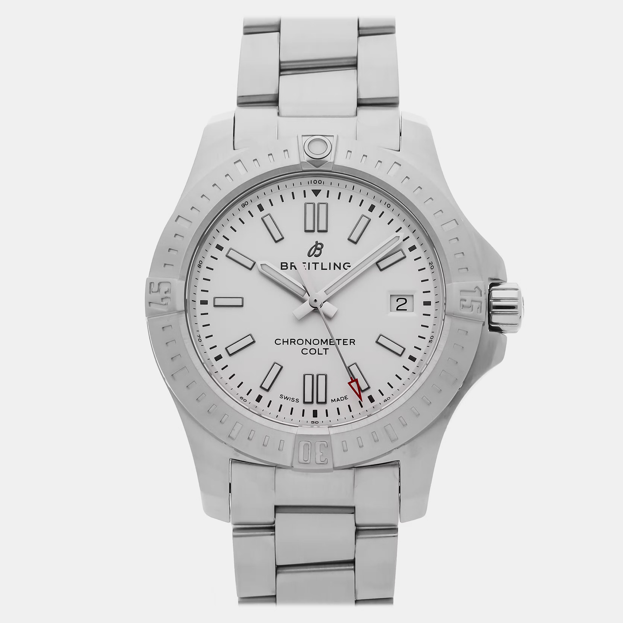 

Pre-Owned Breitling Colt 41 A17313101G1S1 41 mm, Silver