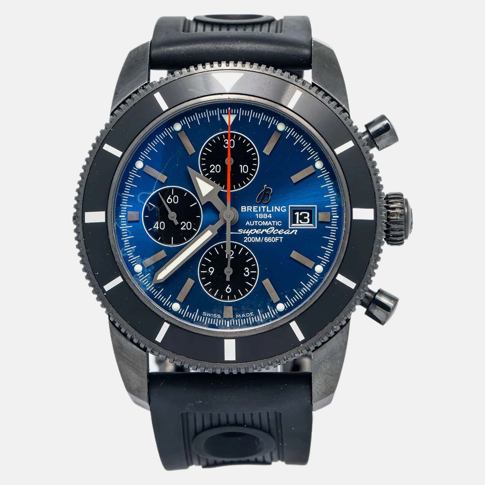 

Breitling SuperOcean Heritage M13320 Automatic Blue Stainless Steel Men's Wristwatch 46 mm