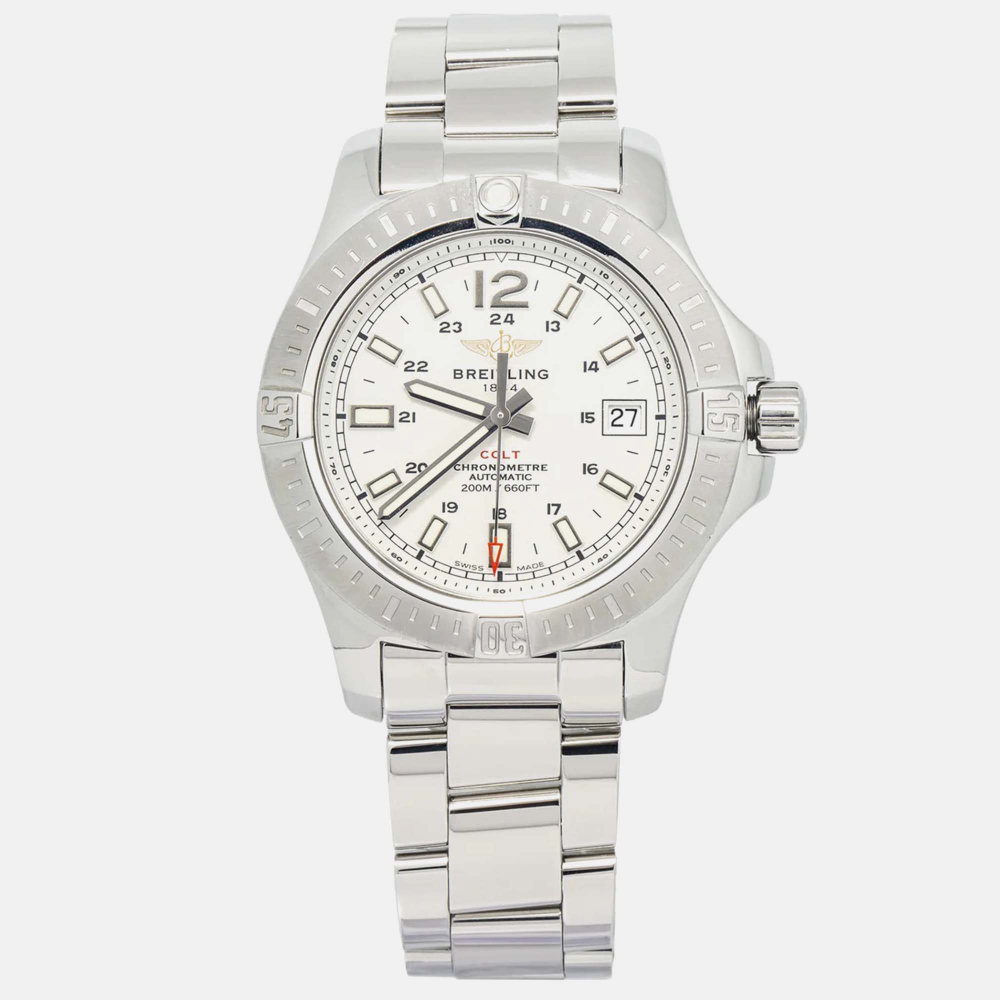 

Breitling Colt A1731311 Automatic White Stainless Steel Men's Wristwatch