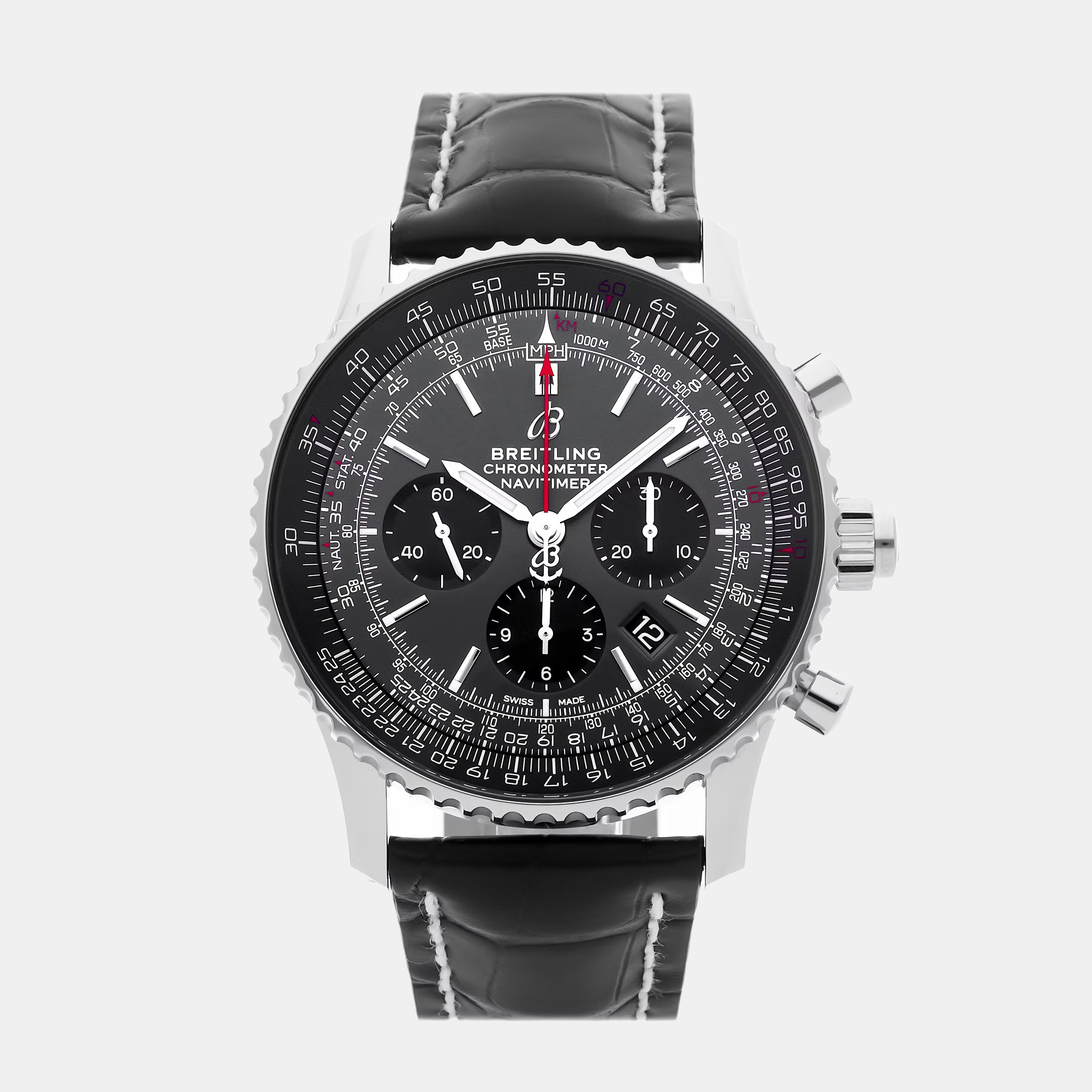 

Breitling Navitimer Rattrapante AB03102A1F1P1 Automatic Stainless Steel Grey Dial Men's Wristwatch