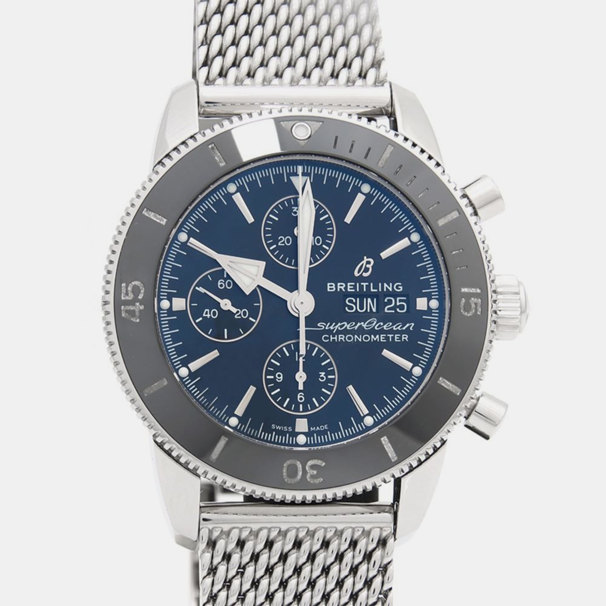 

Breitling Superocean Heritage A13313 Automatic Stainless Steel Men's Wristwatch 44 mm, Blue