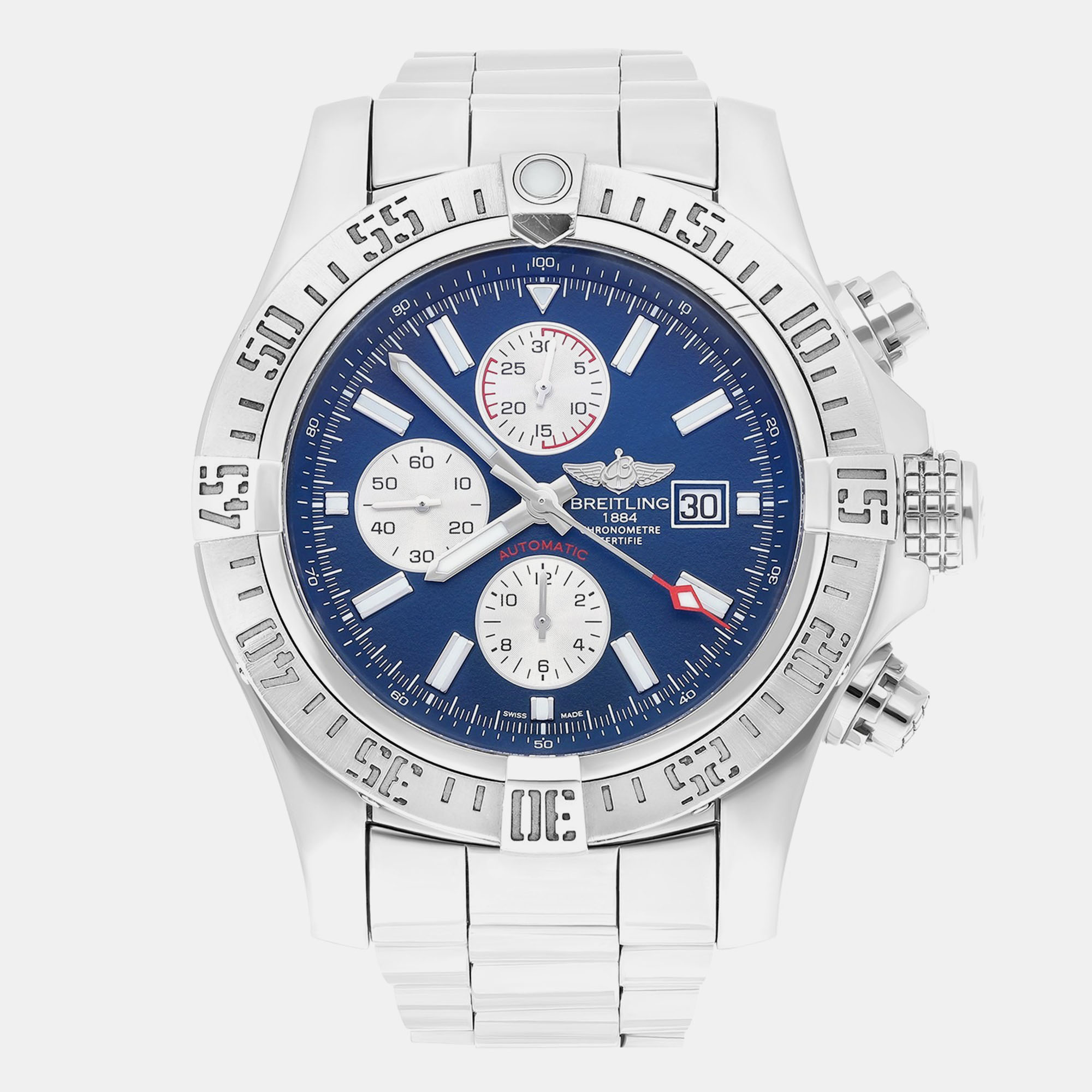 

Breitling Super Avenger II A13371111C1A1 Automatic Blue Stainless Steel Men's Wristwatch 48 mm