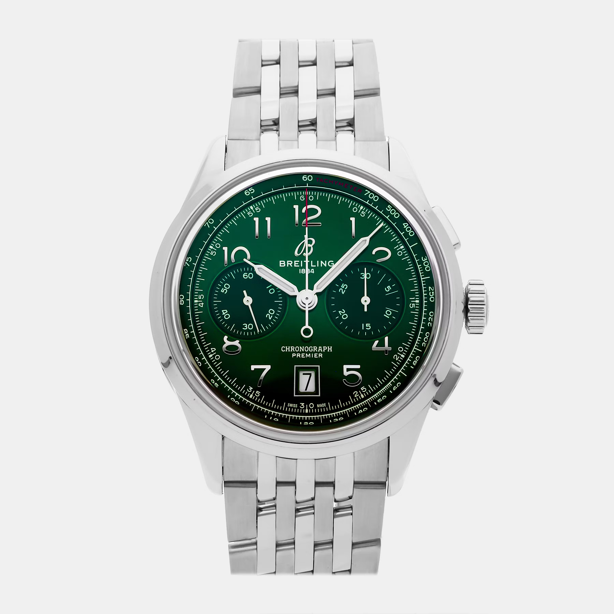 

Pre-Owned Breitling Premier B01 Chronograph AB0145371L1A1, Green
