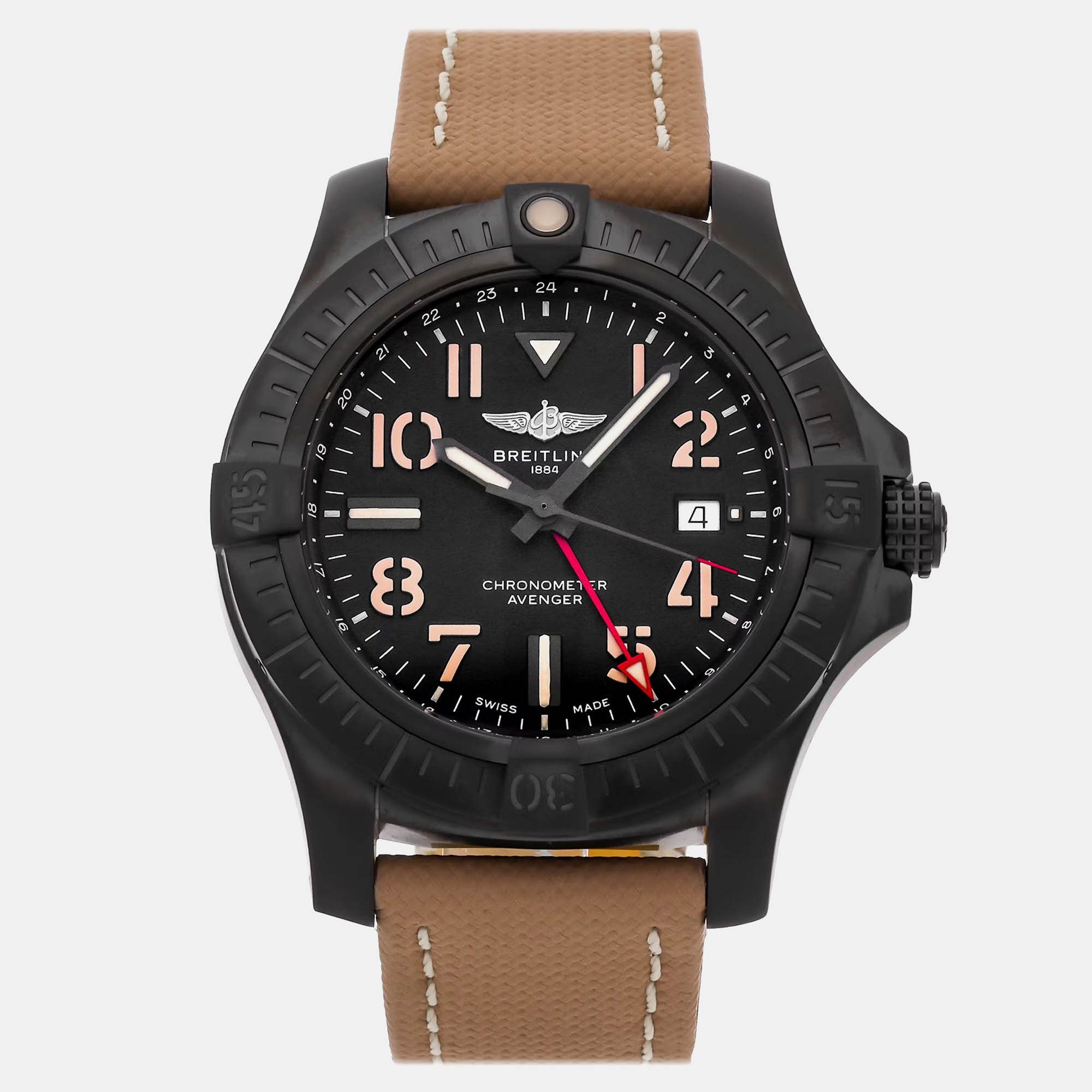 

Pre-Owned Breitling Avenger GMT Night Mission V32395101B1X2 45 mm, Black