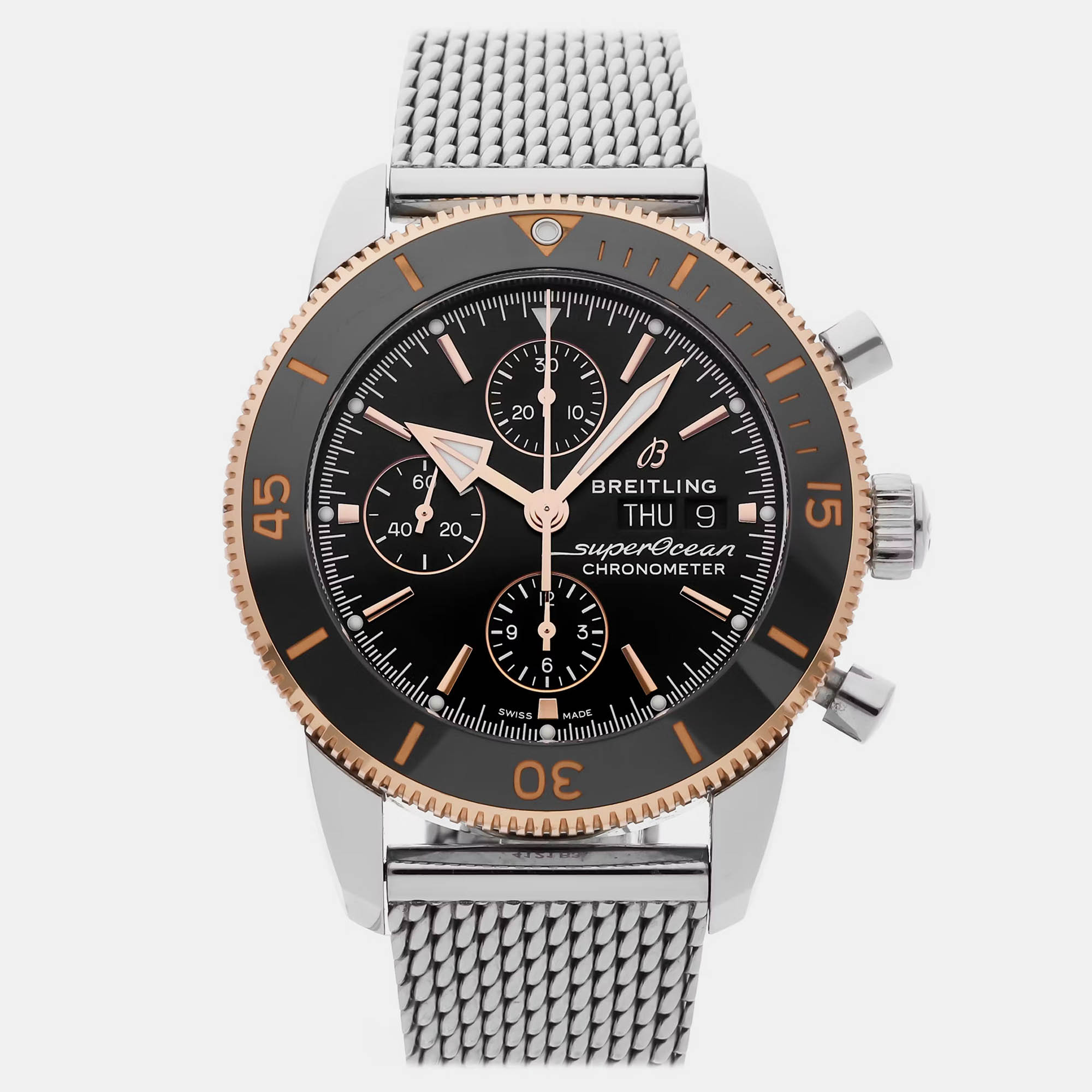 

Pre-Owned Breitling Superocean Heritage II Chronograph U13313121B1A1, Black
