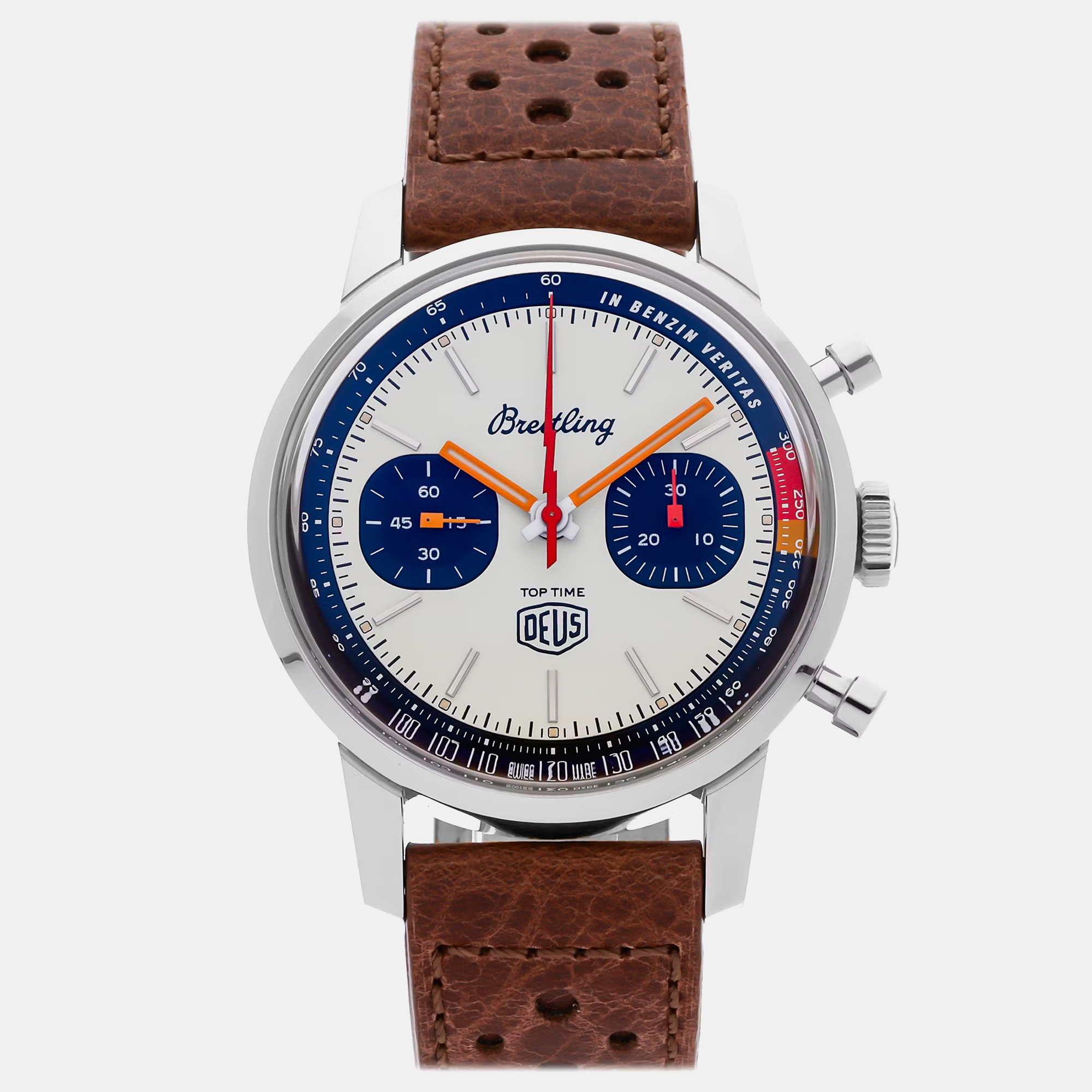 Pre-owned Breitling Top Time Deus Limited Edition A233101a1a1x1 In White