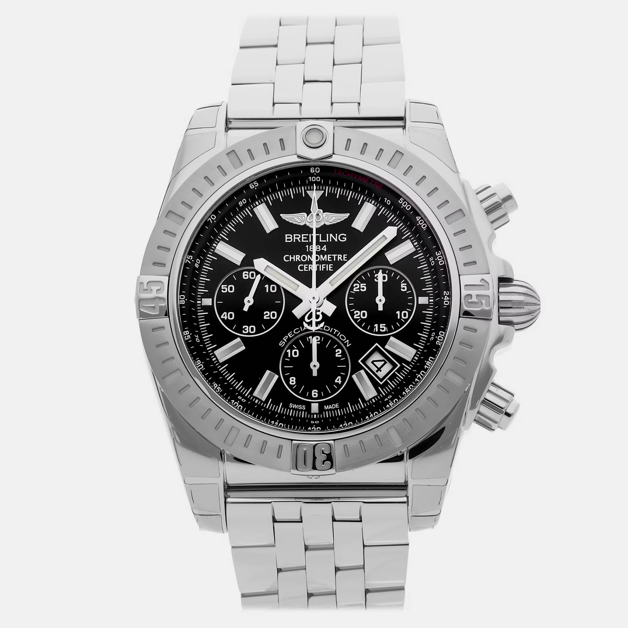 

Pre-Owned Breitling Chronomat B01 Japan Special Edition Chronograph AB0115111B1A1 44 mm, Black