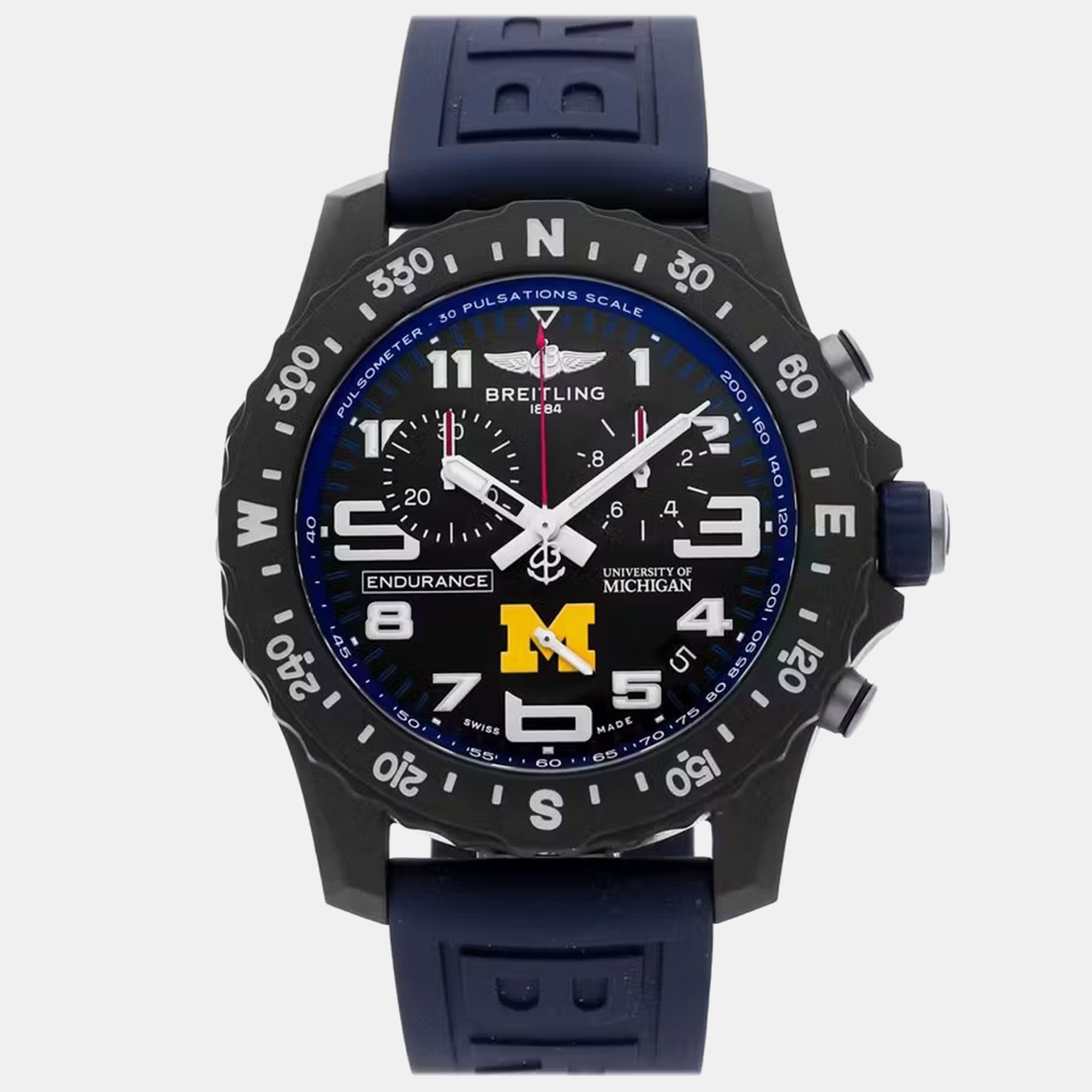 

Pre-Owned Breitling Endurance Pro University of Michigan X823101C1B1S1 44 mm, Blue