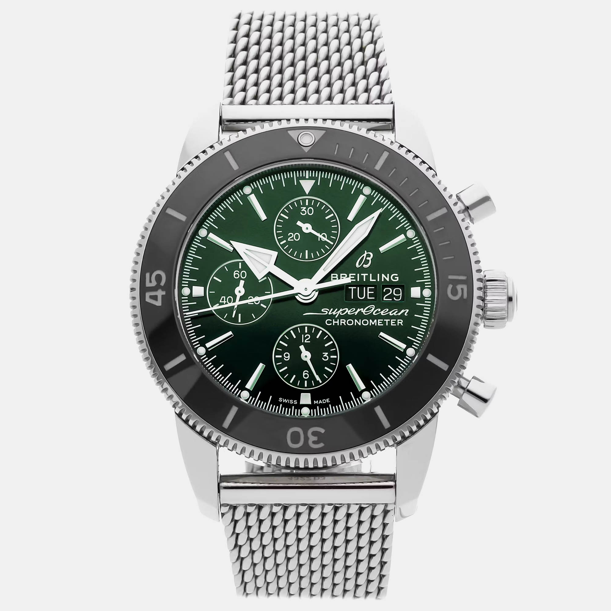 

Breitling Superocean Heritage II A13313121L1A1 Automatic Green Stainless Steel Men’s Wristwatch 44 mm