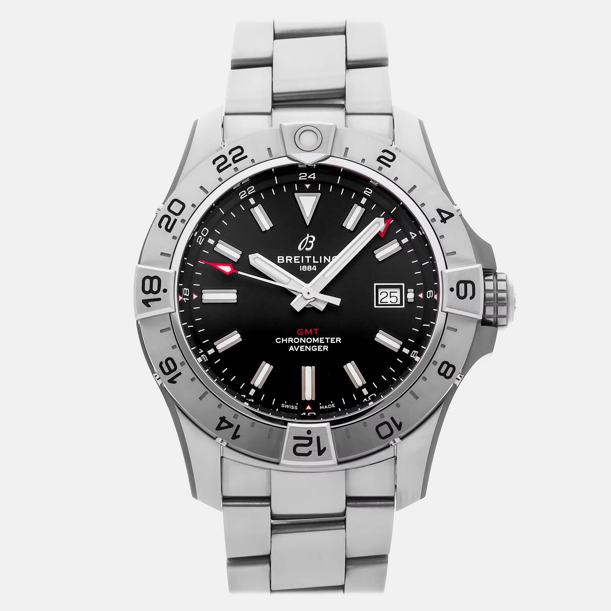 

Breitling Avenger A32320101B1A1 Automatic Black Stainless Steel Men’s Wristwatch 44 mm