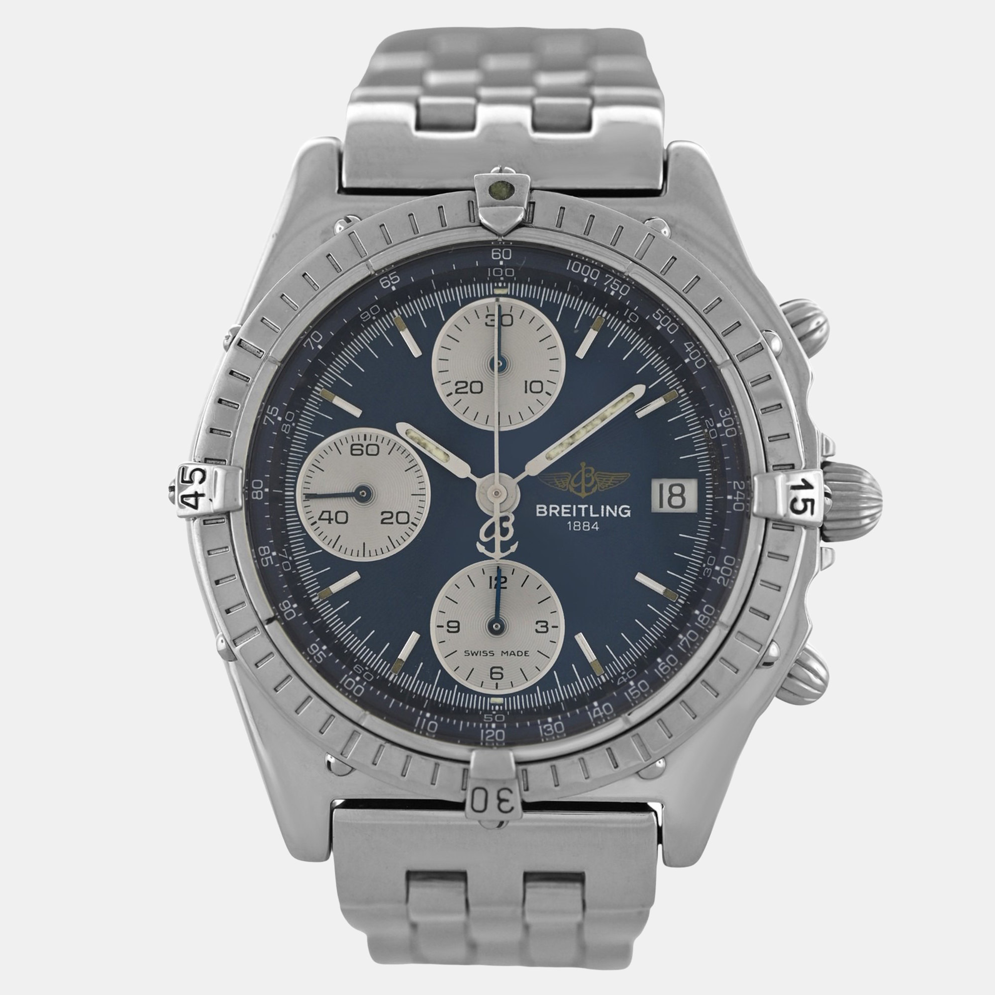 

Breitling Chronomat A13048 Automatic Blue Stainless Steel Men's Wristwatch 39 mm