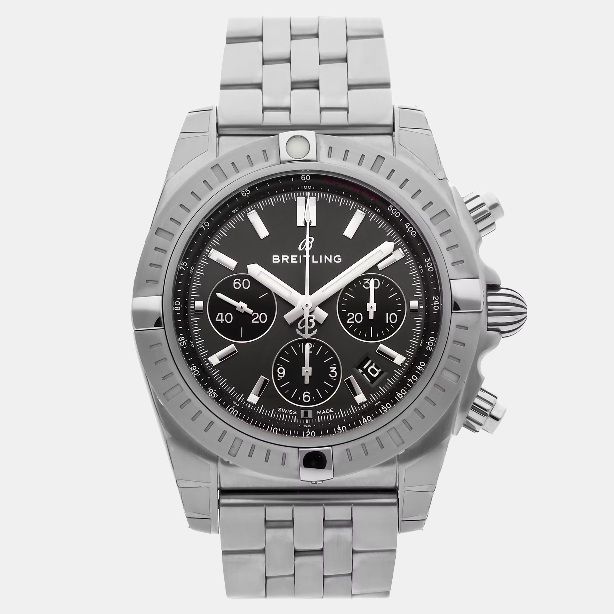 

Breitling Chronomat AB0115101F1A1 Automatic Gray Stainless Steel Men’s Wristwatch 44 mm, Grey