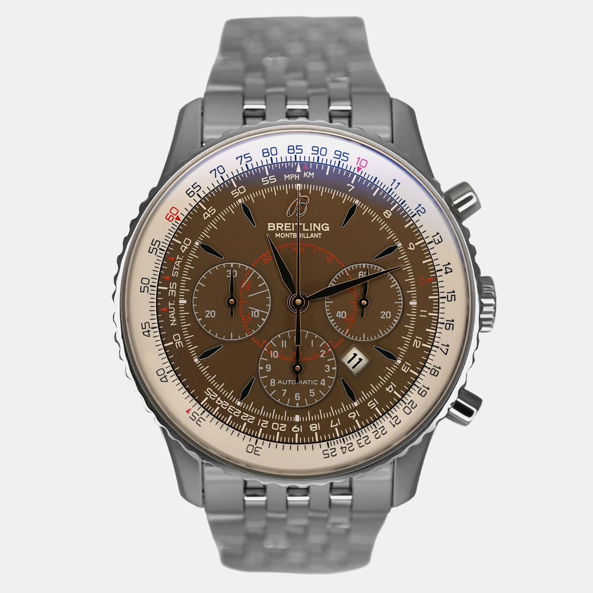 

Breitling Montbrillant A41370 Automatic Brown Stainless Steel Men's Wristwatch 38 mm