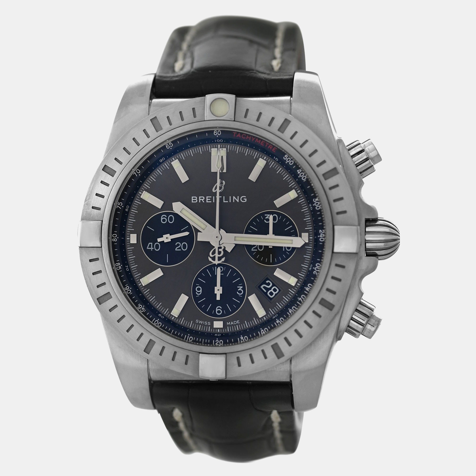 

Breitling Chronomat AB0115 Automatic Black Stainless Steel Men's Wristwatch 44 mm