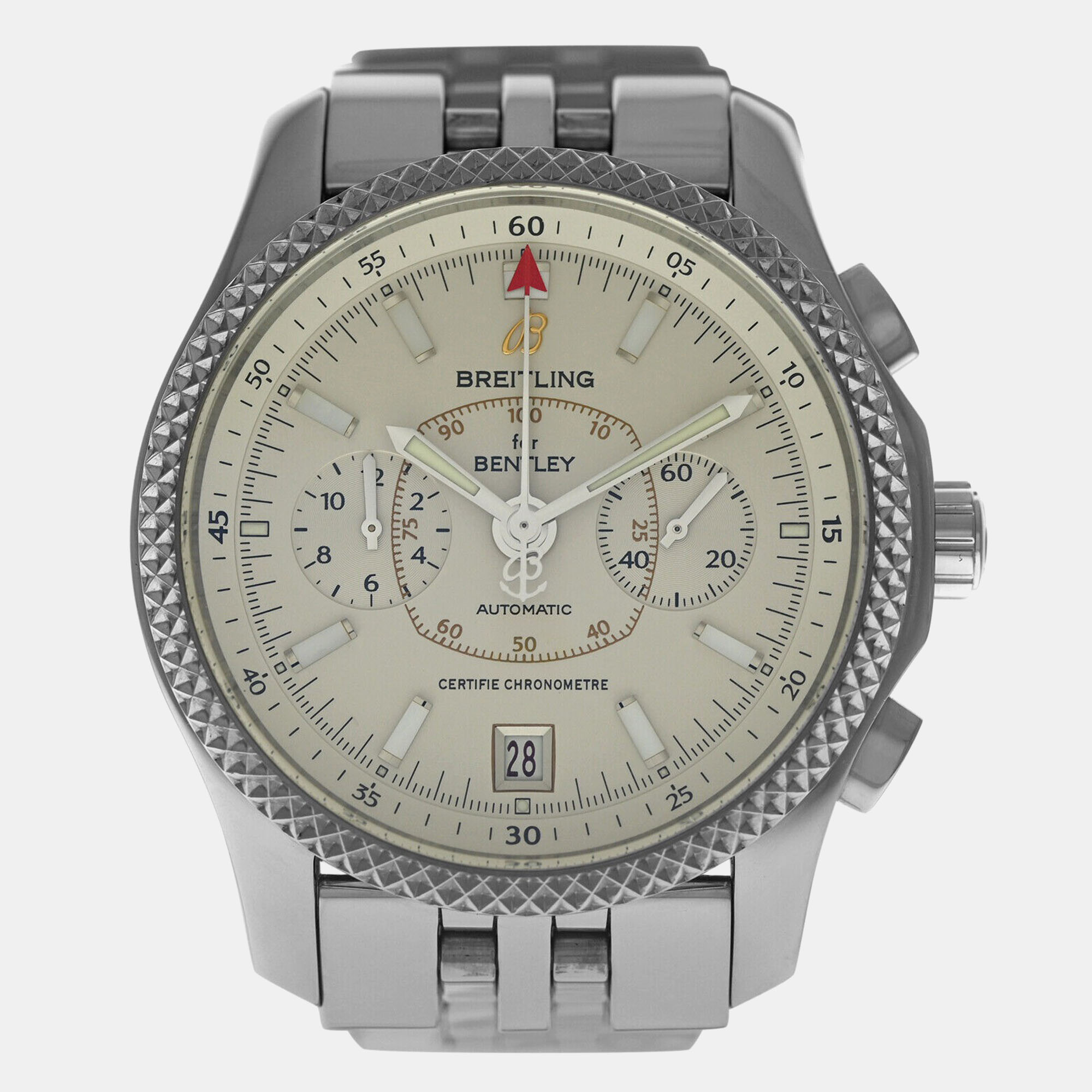 

Breitling Bentley Mark VI P26362 Automatic Silver Platinum Stainless Steel Men's Wristwatch 42 mm