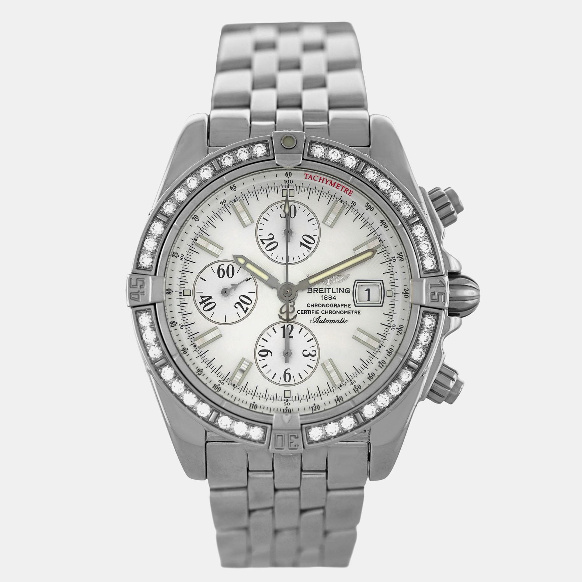 

Breitling Chronomat A1335653 Automatic White Stainless Steel Men's Wristwatch 44 mm