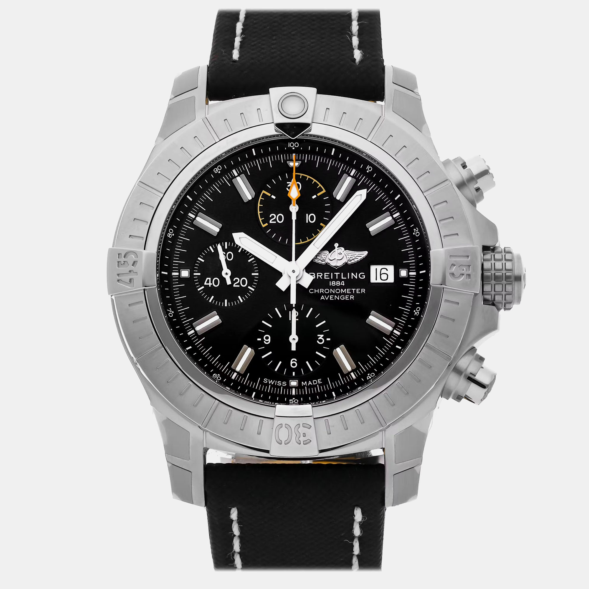 

Pre-Owned Breitling Avenger Chronograph A13317101B1X2, Black