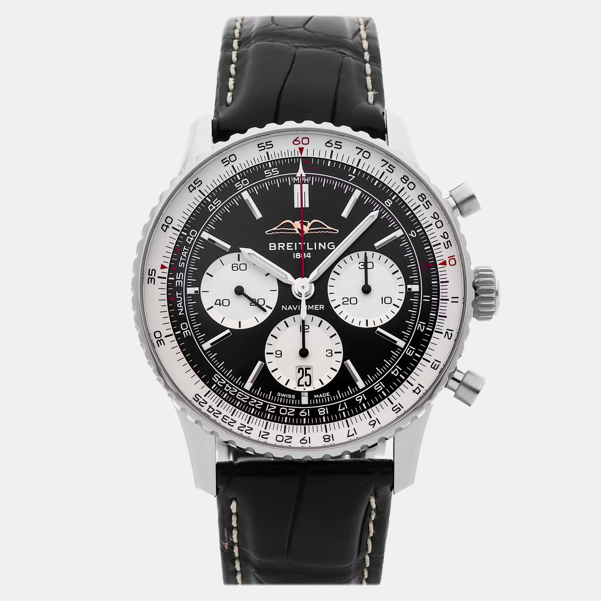 

Pre-Owned Breitling Navitimer B01 Chronograph AB0138211B1P1, Black